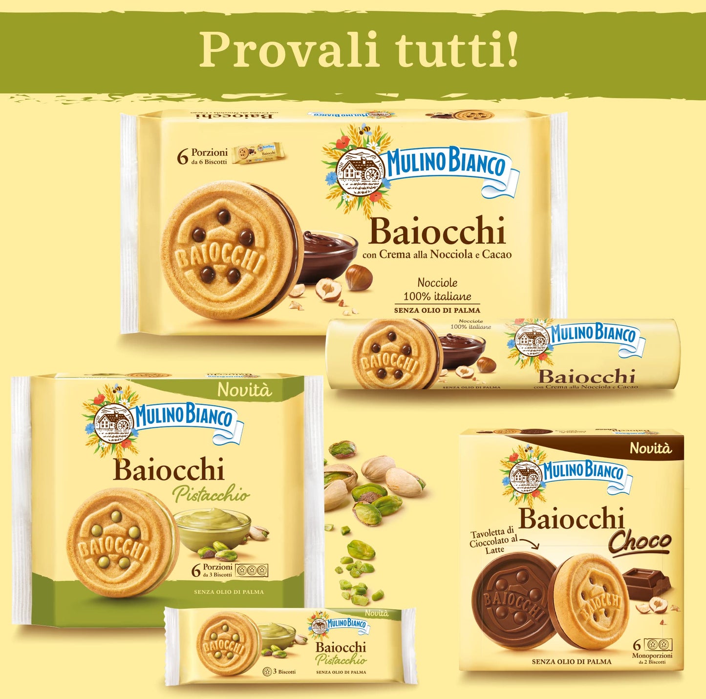 MULINO BIANCO BAIOCCHI PISTACCHIO 240g