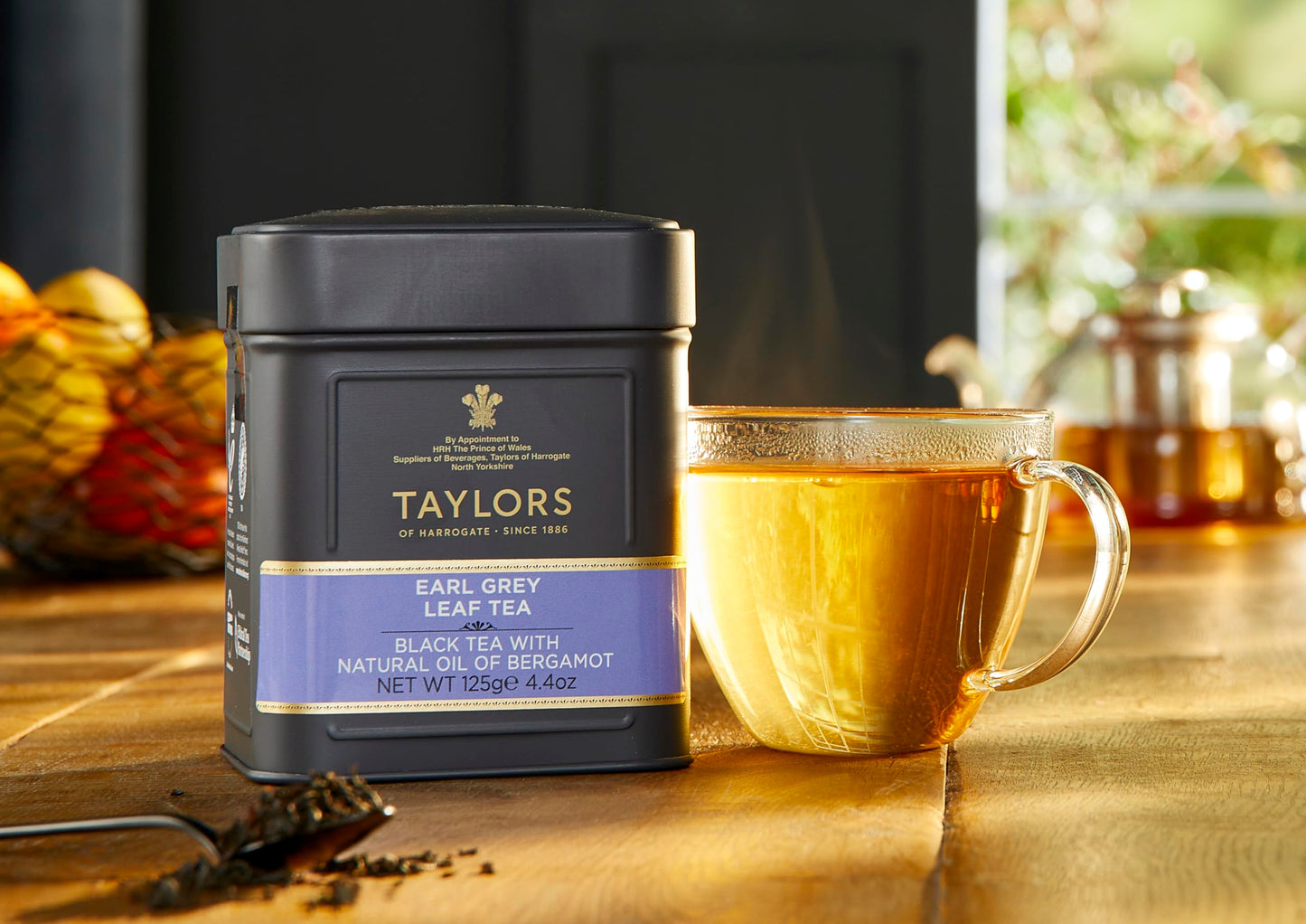 Taylors of Harrogate Earl Grey Leaf Tea 125g Caddy