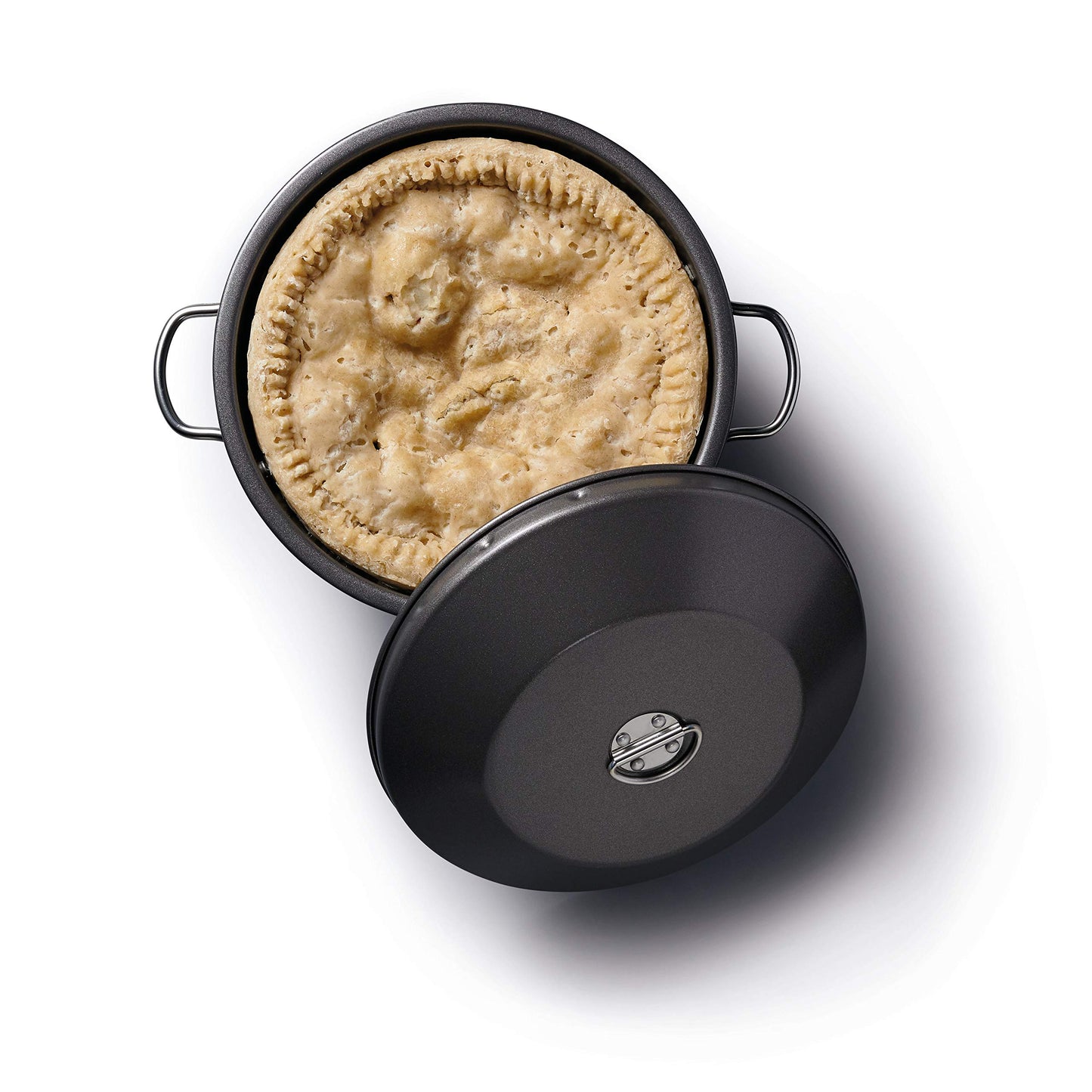 MasterClass Non Stick Pudding Steamer with PTFE, PFOA and BPA Free Non Stick in Gift Box, Robust Carbon Steel, 2 Litre