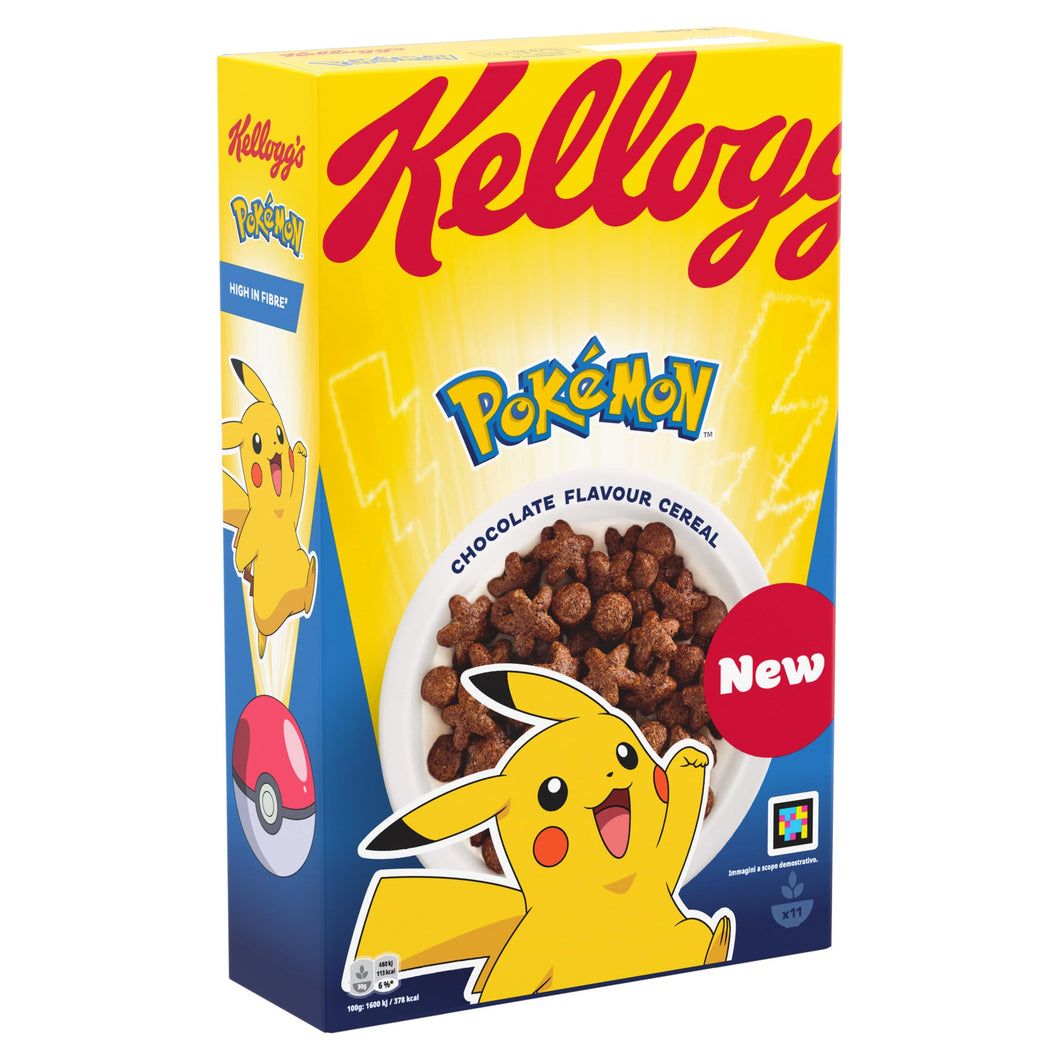 Kellogg's Pokemon Wheat and Corn Cereal Cocoa Flavor, 350g