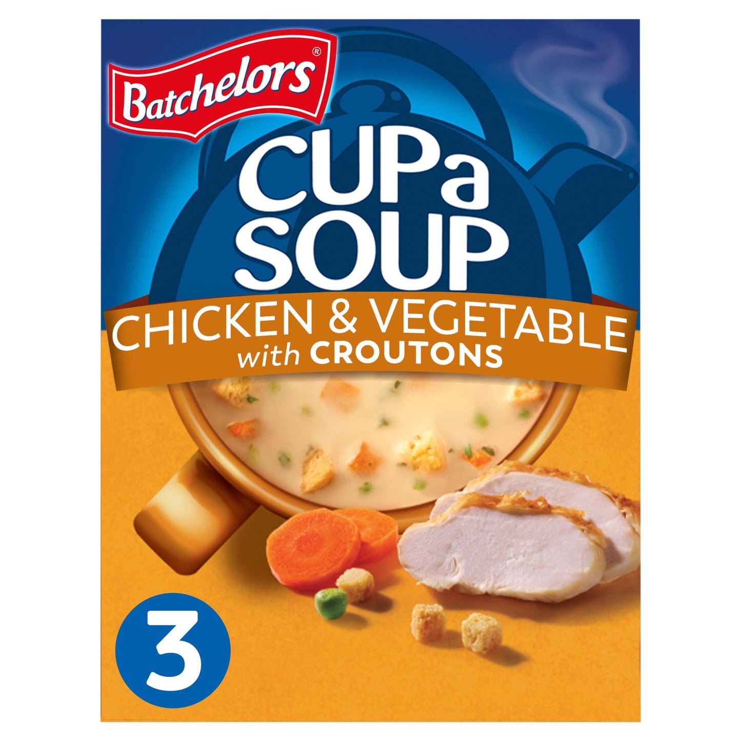Batchelors Cup a Soup with Croutons Chicken & Vegetable 3 Sachets 81g