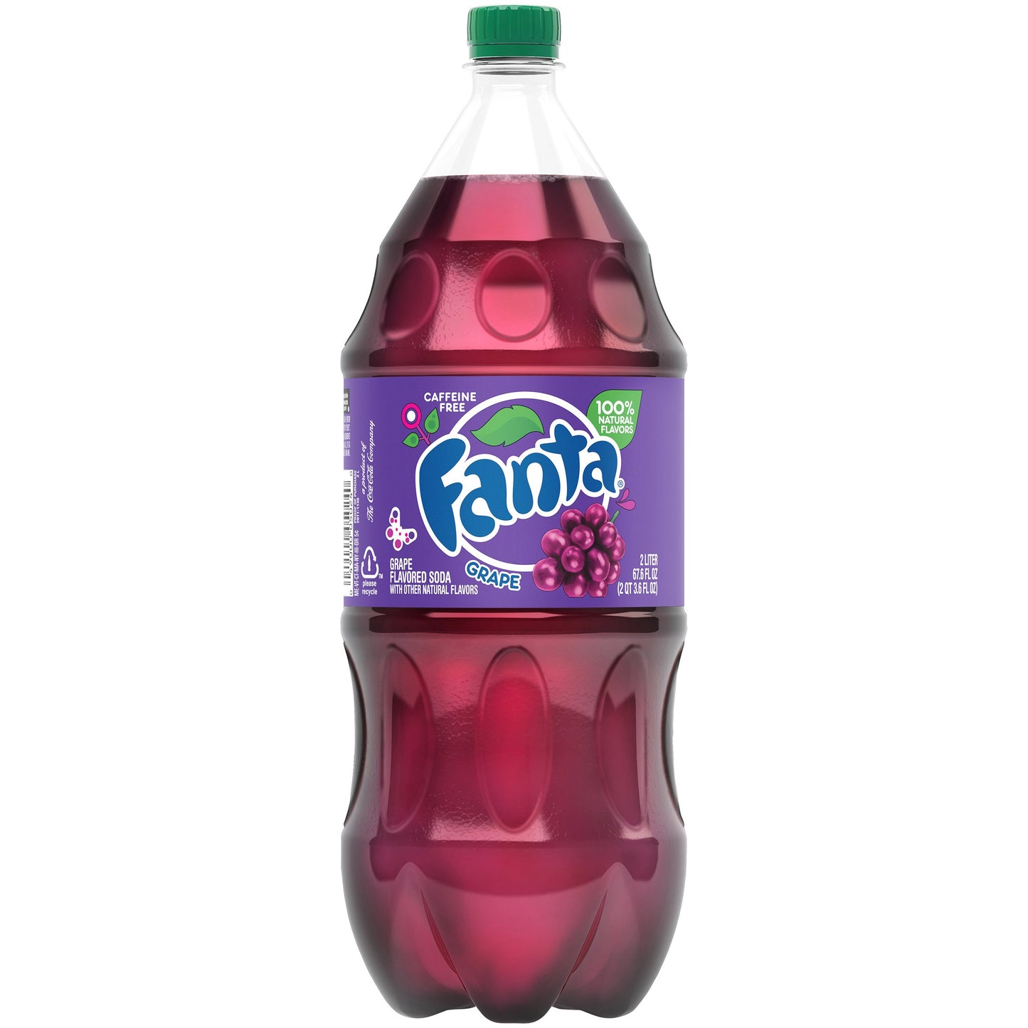 Fanta Grape Soda Fruit Flavored Soft Drink, 2 Liter Bottle