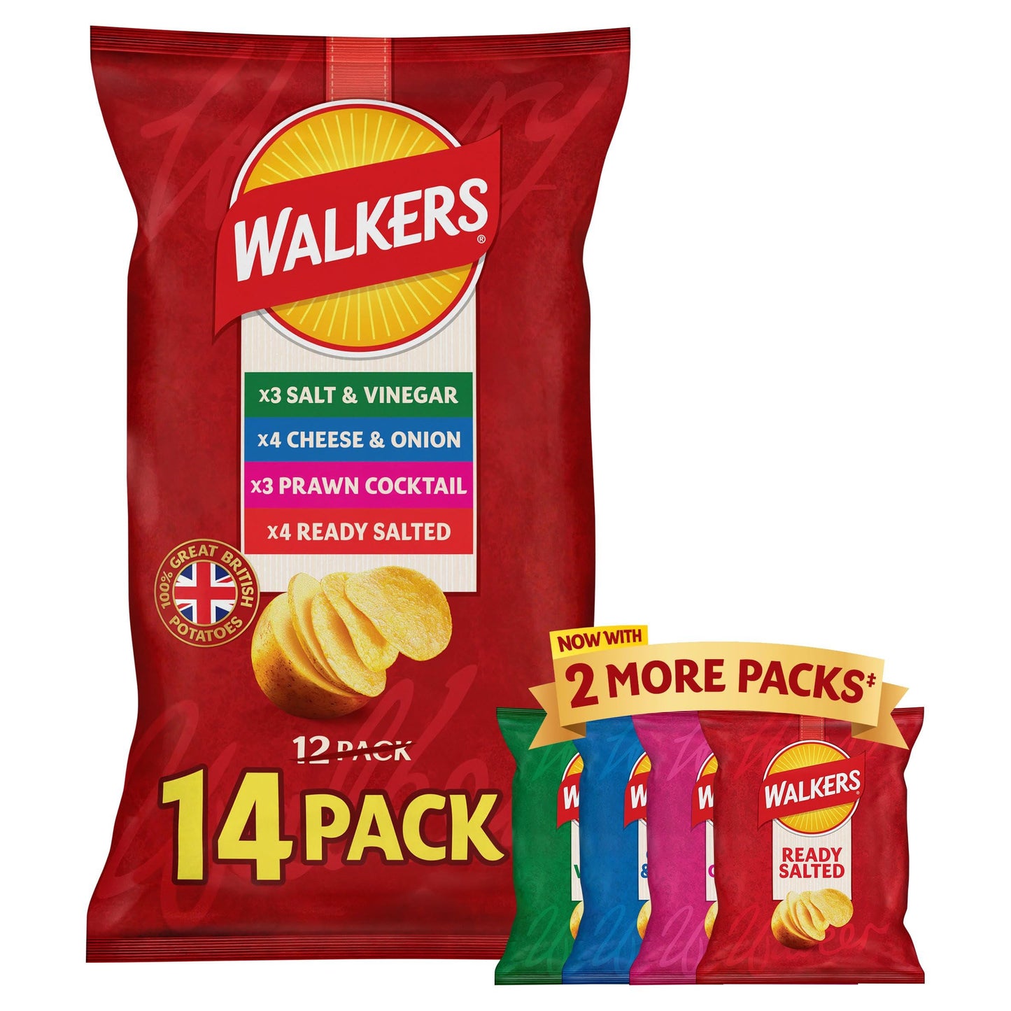 Walkers Classic Variety Multipack Crisps 14x25g