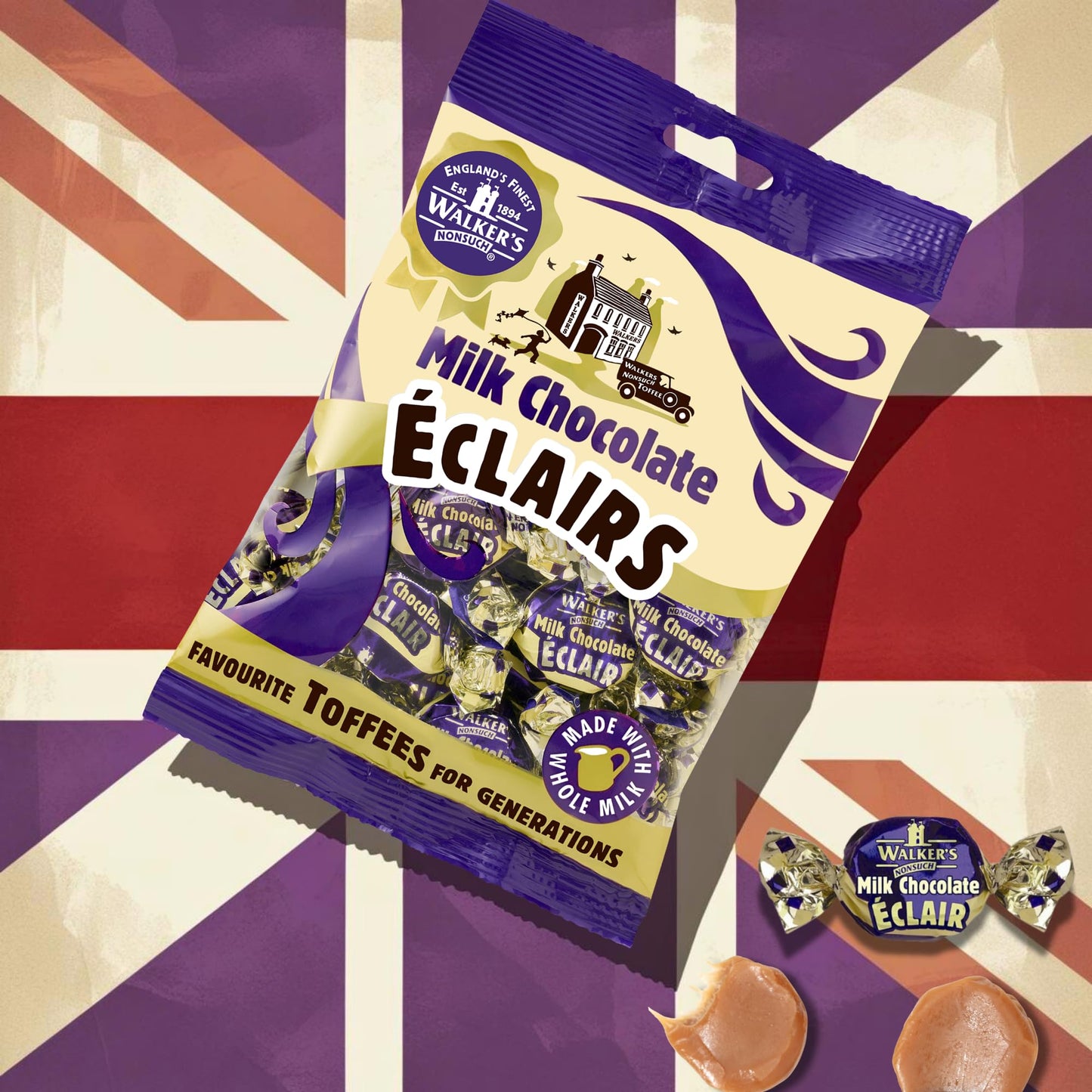Walkers Nonsuch Milk Chocolate Eclairs Bag 150g