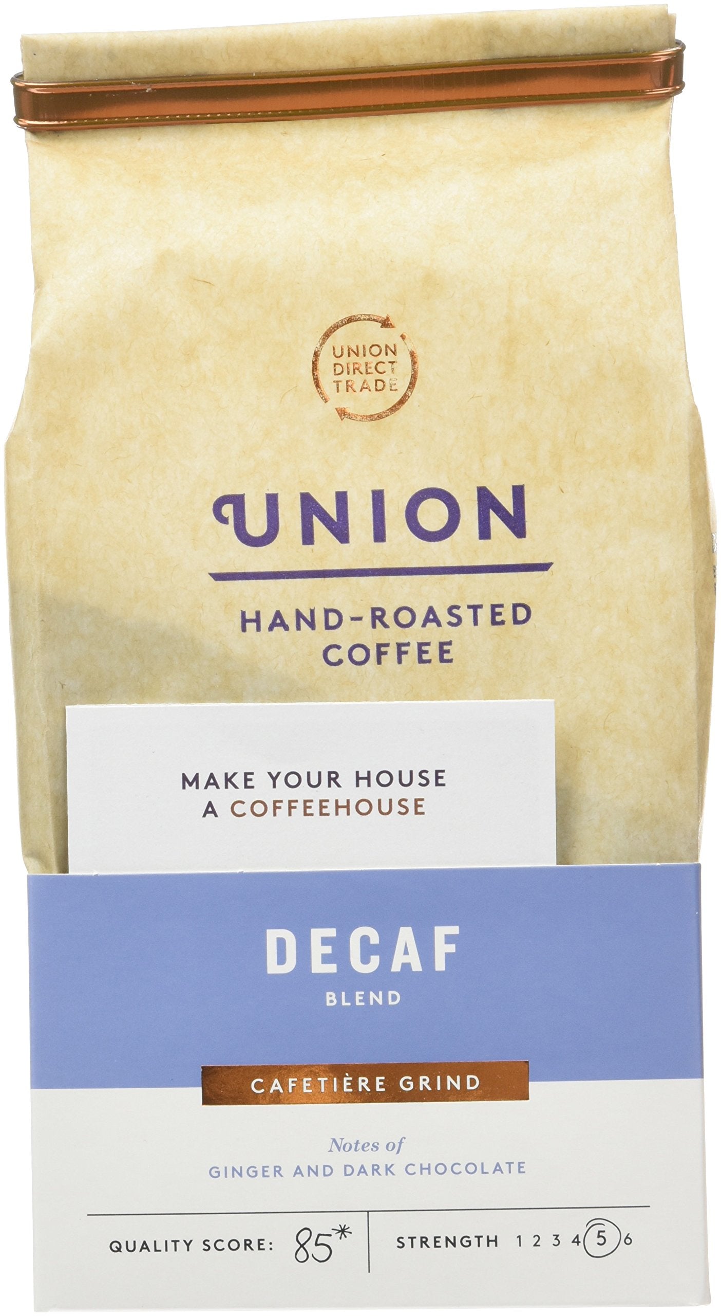 Union Hand Roasted Decaf Blend Ground Coffee 200 g