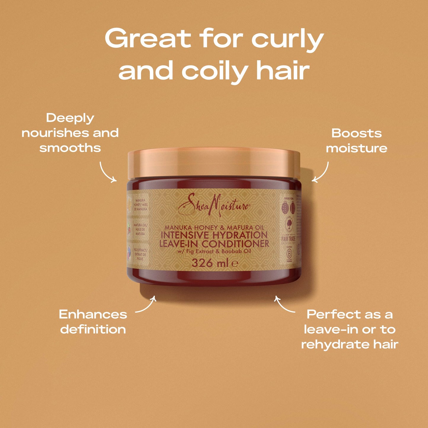 SheaMoisture Manuka Honey & Mafura Oil Intensive Hydration Leave-In Conditioner 326 ml