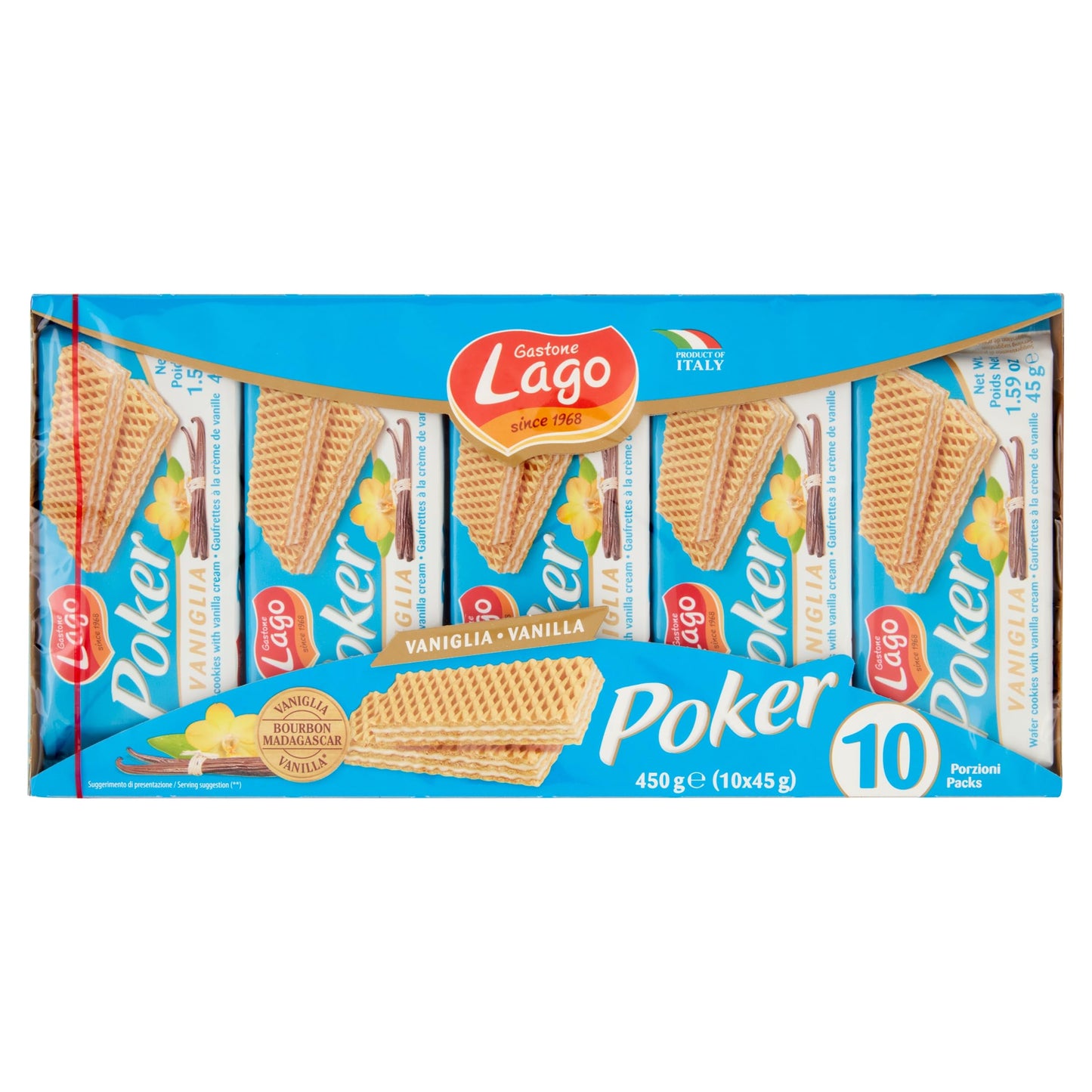 LAKE, Poker, Wafers with Cream and 3 Layers Friable Wafers