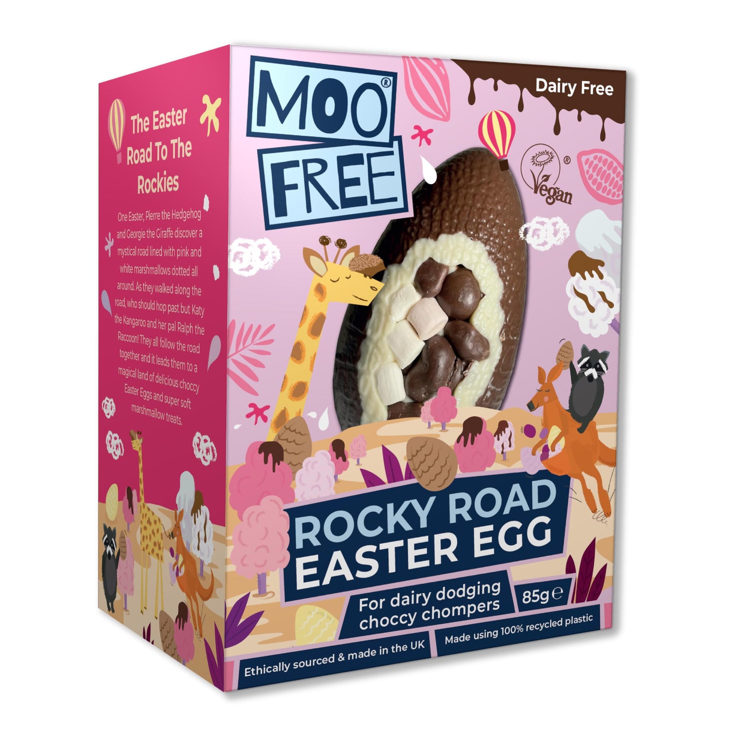 Moo Free Rocky Road Easter Egg - Dairy Free & Vegan (85g)