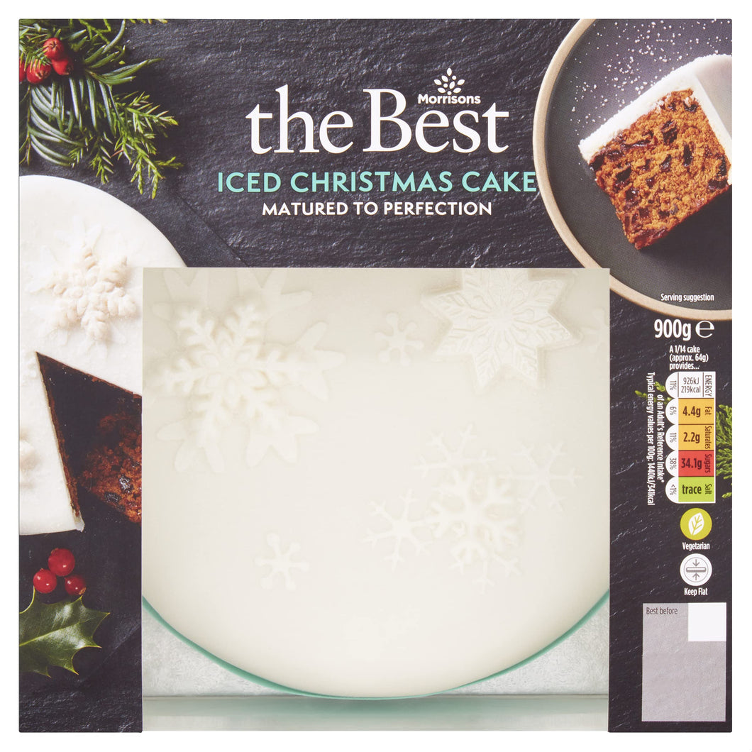 Morrisons The Best Christmas Fully Iced Cake, 900g