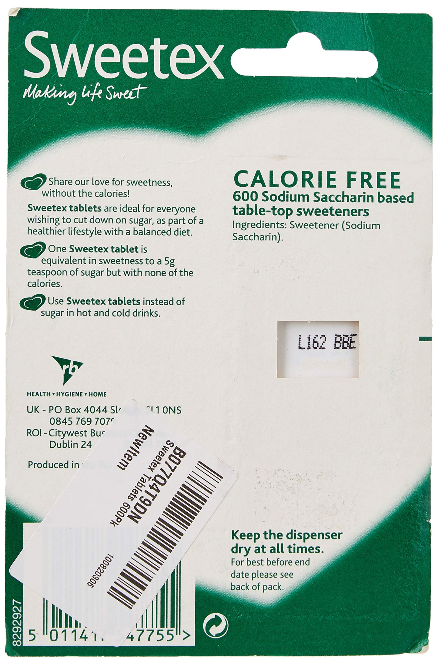 Sweetex Tablets 600Pk