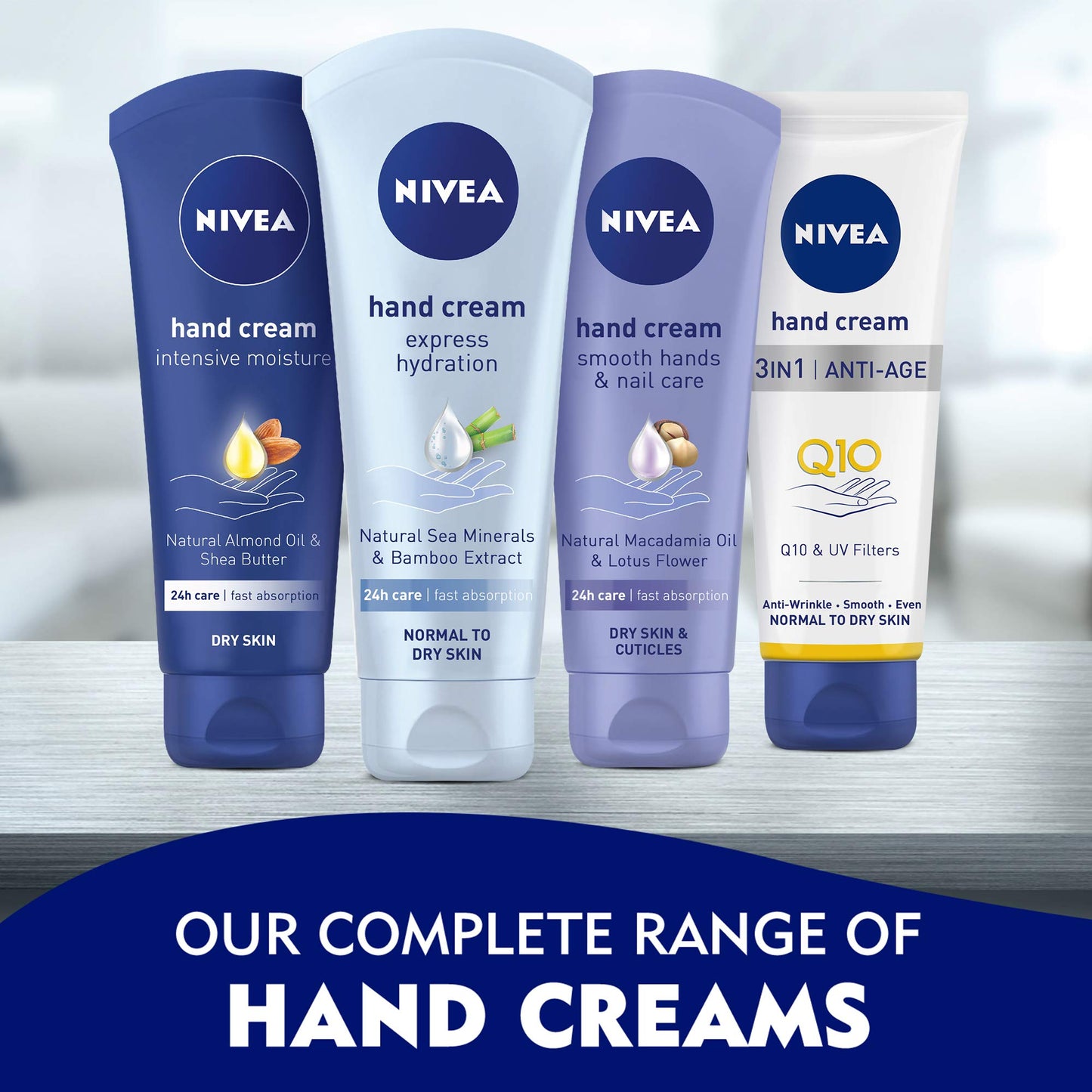 Nivea - Smooth nourishing hand cream macadamia nut oil 100 ml (100041084)