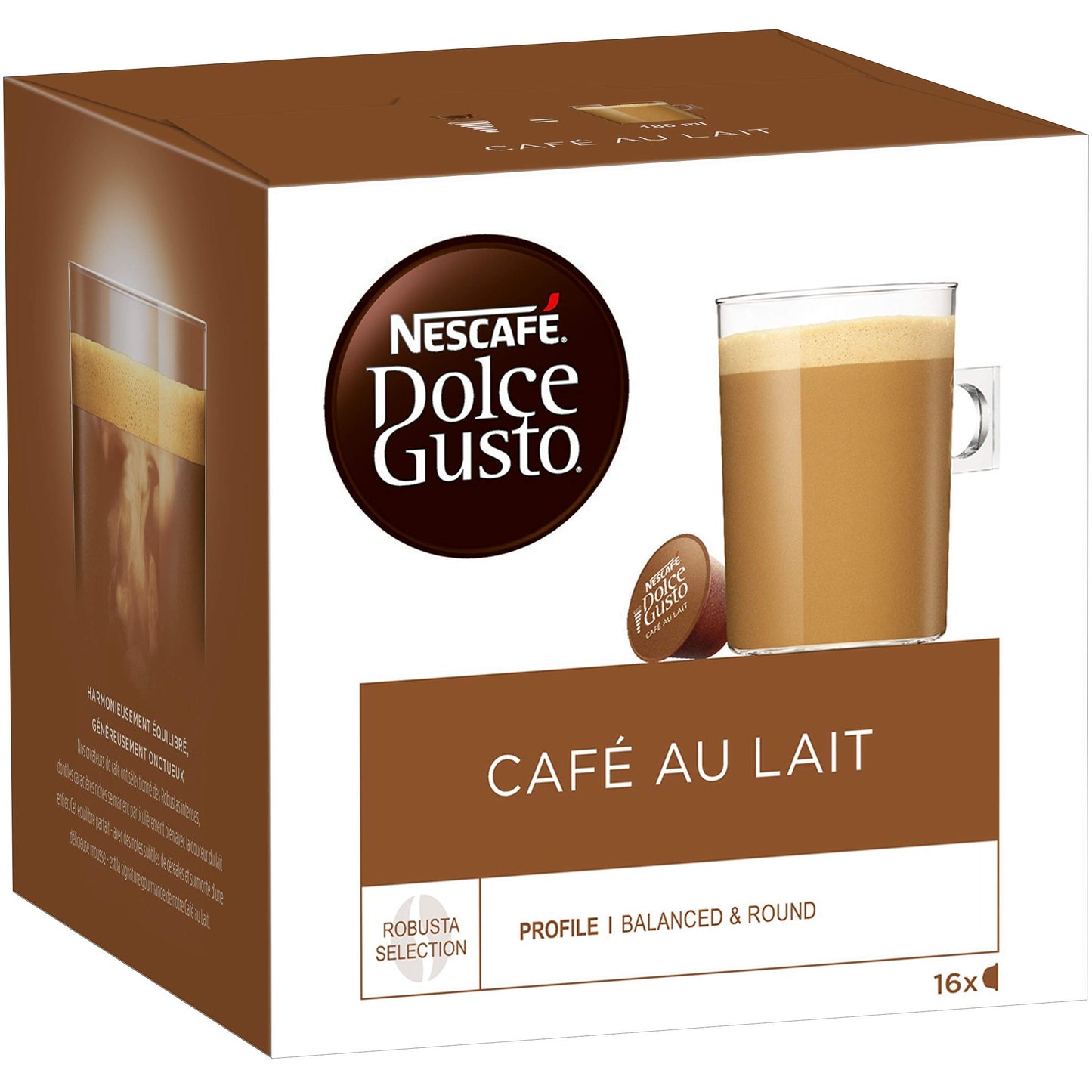 Nescafe Dolce Gusto Café Au Lait Coffee Pods x 16