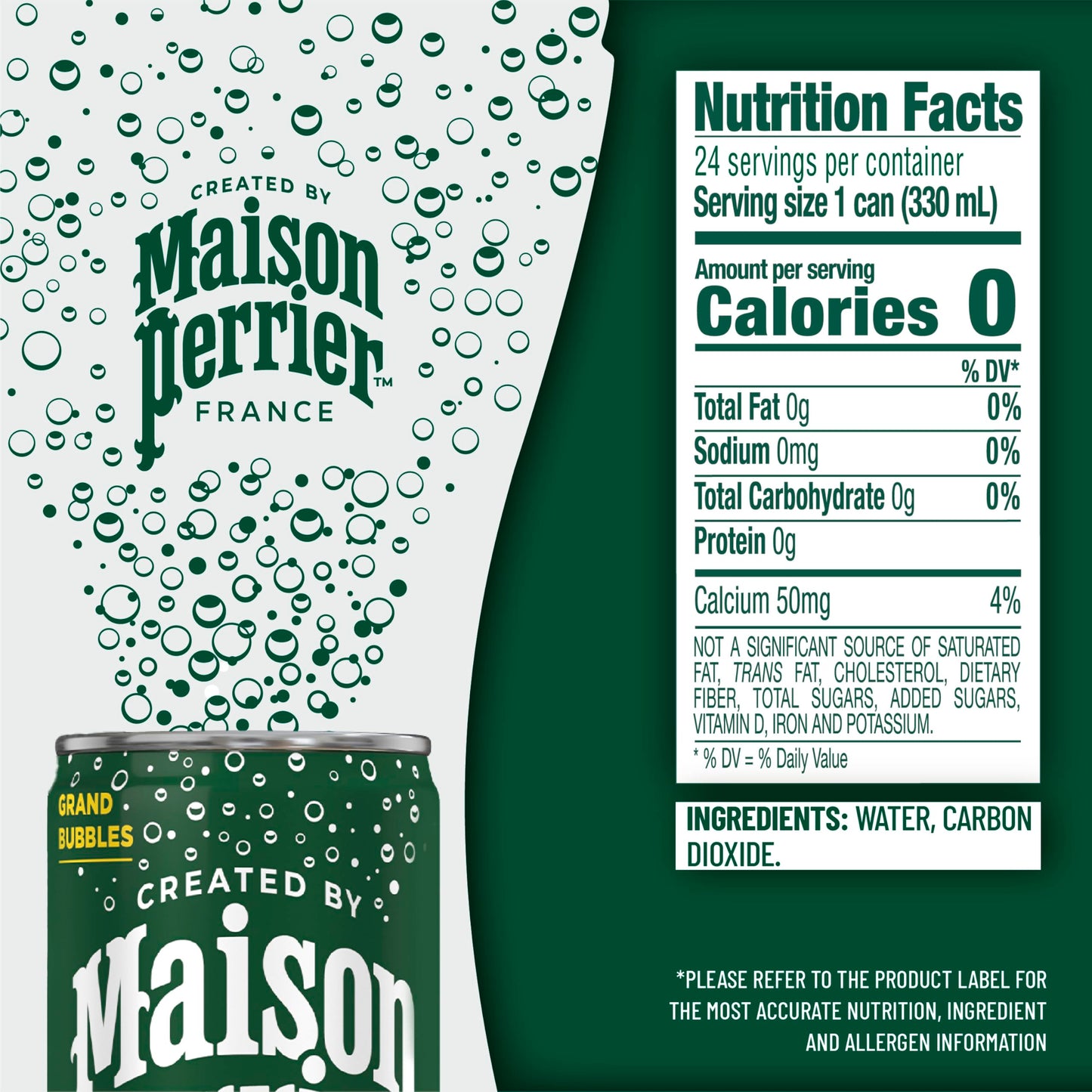 Maison Perrier Sparkling Water Cans Case Pack