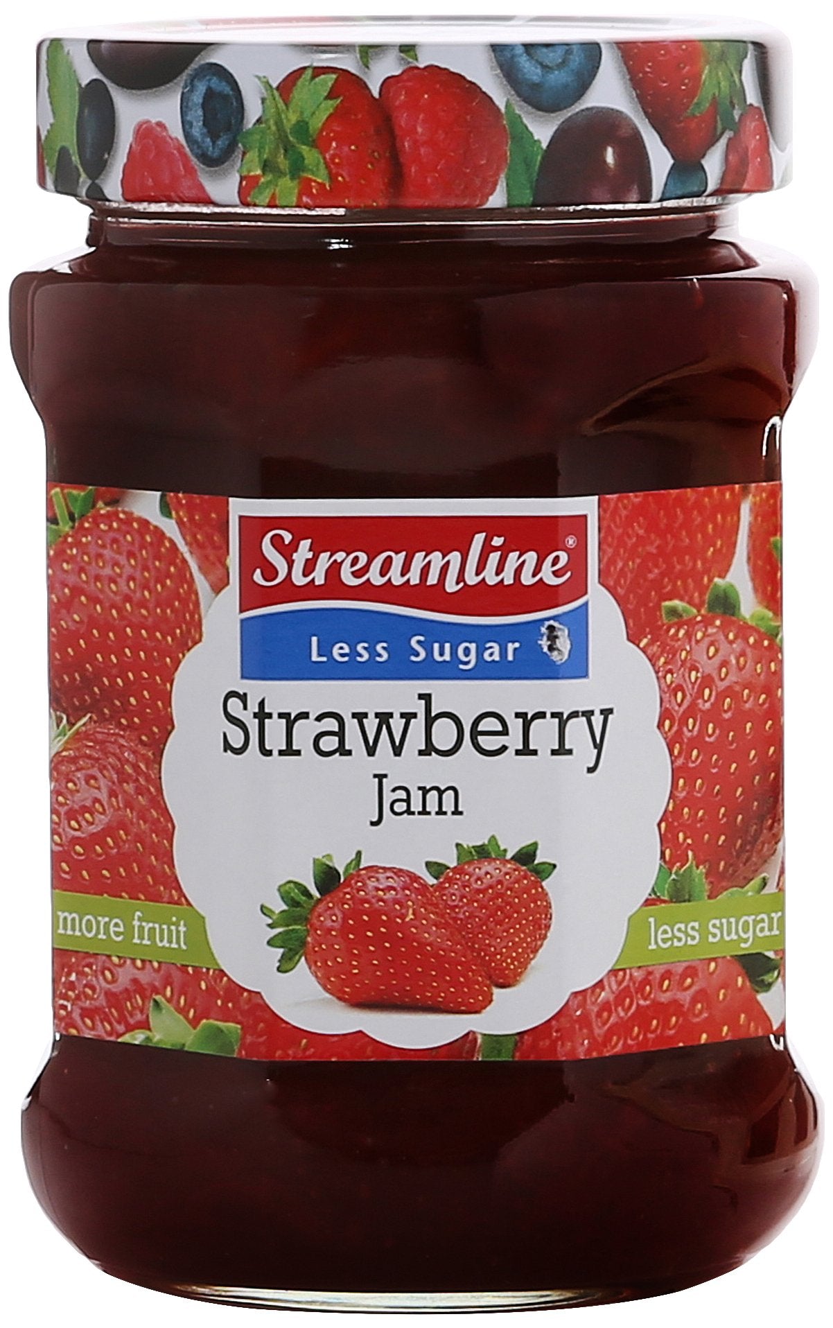 Streamline Less Sugar Strawberry Jam, 340g