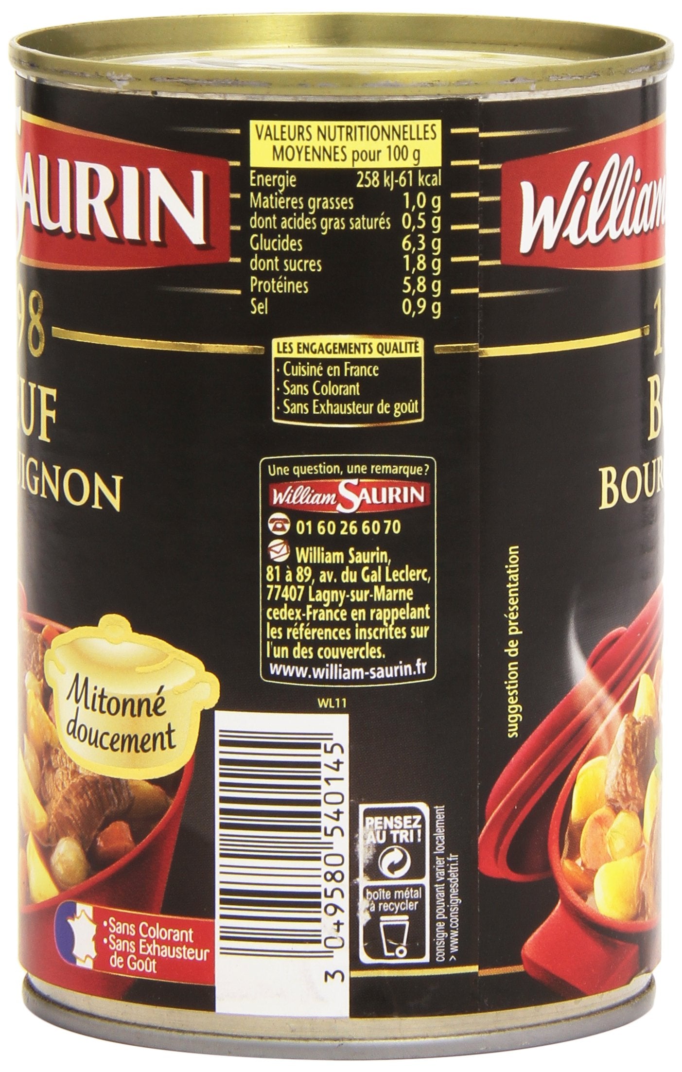 William Saurin Boeuf Bourguignon with Vegetables 400g