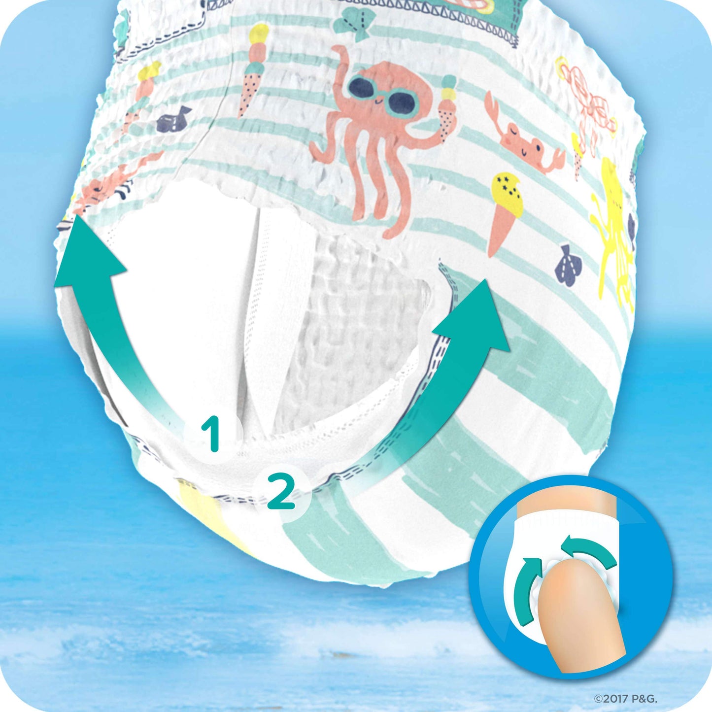 Pampers Splashers Disposable Swim Nappies Size 4-5 (9-15 kg) for Optimal Protection in The Water, 11 Nappies