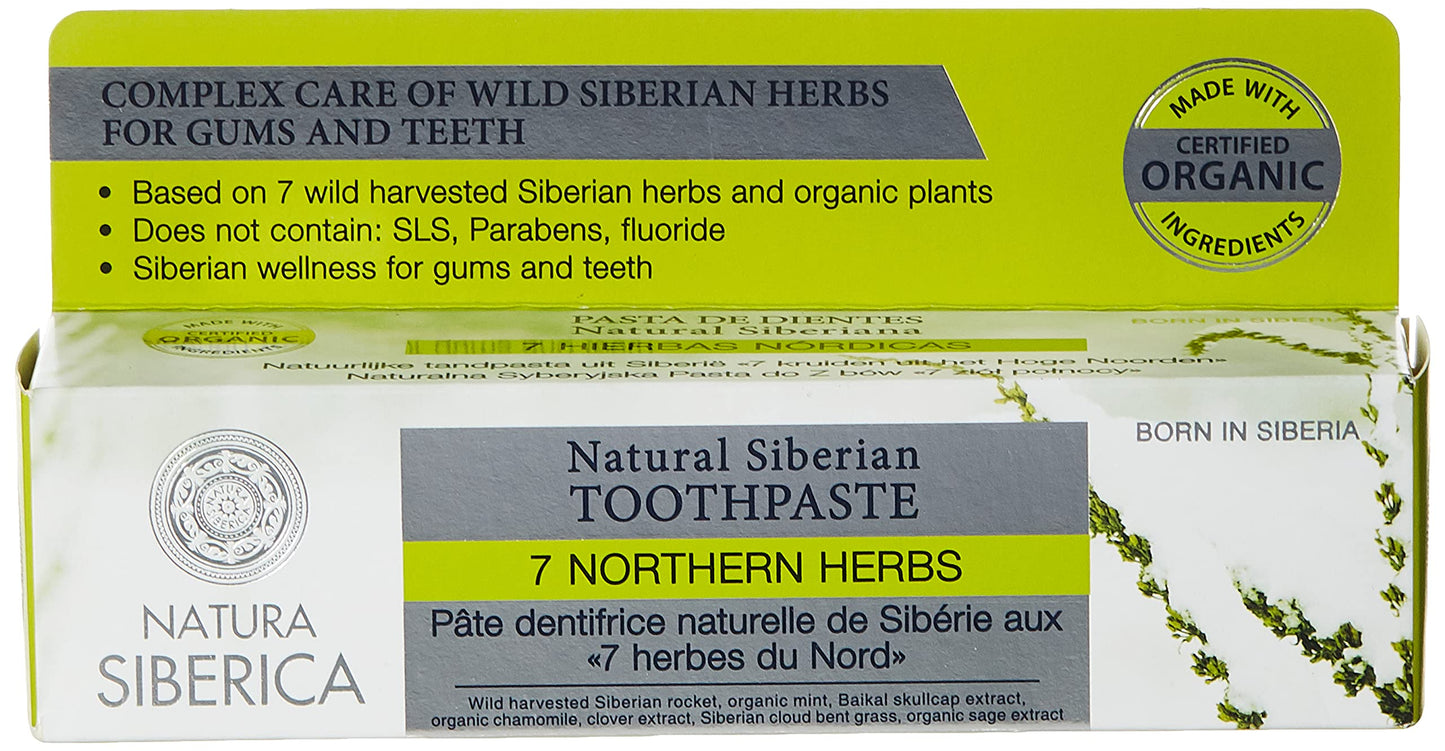 Natura Siberica Natural Siberian Toothpaste 7 Northern Herbs 100g