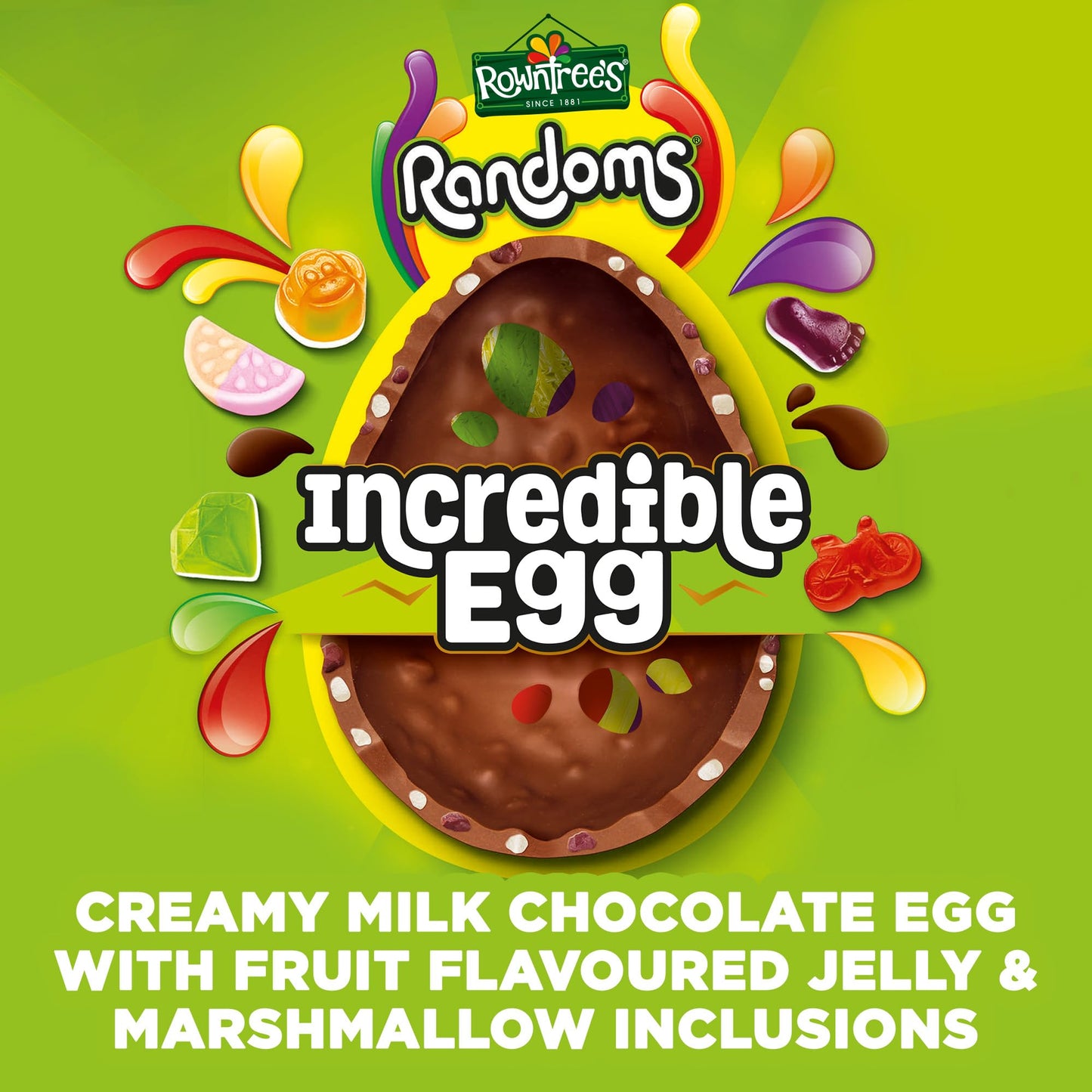 Rowntree's Randoms Milk Chocolate Incredible Easter Egg 380g