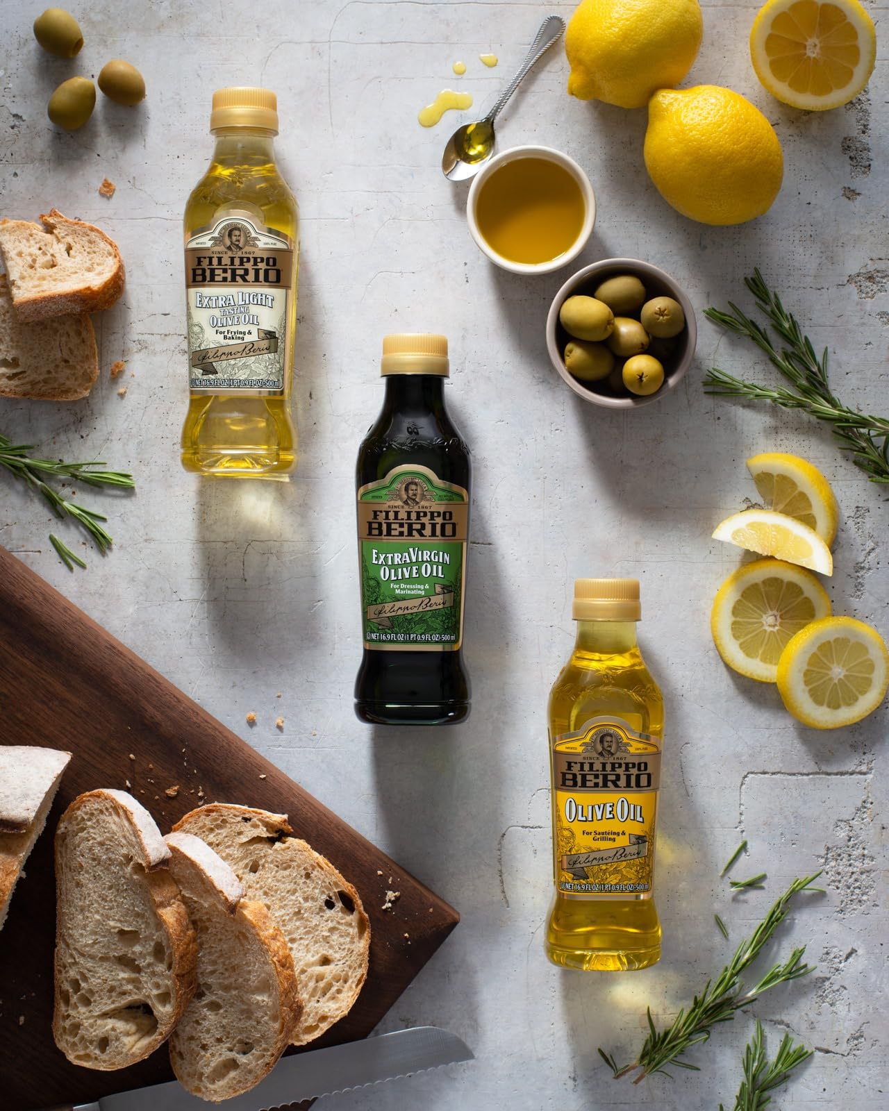 Filippo Berio Olive Oil, Classico, Glass Bottle (1 Litre)