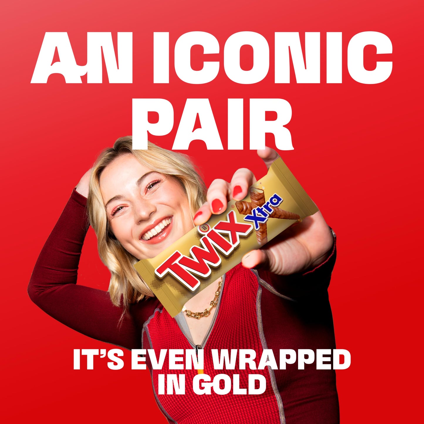 Twix Xtra Chocolate Biscuit Twin Bars, 75g