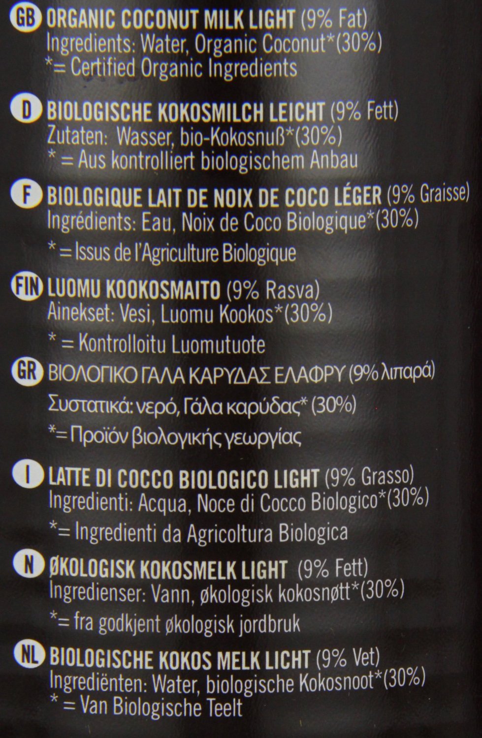 Biona Coconut Milk Light 400ml