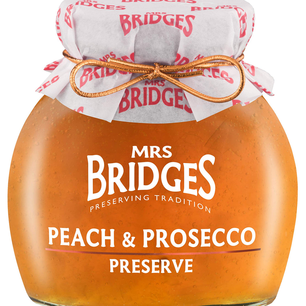 Mrs Bridges Peach & Prosecco Preserve, 340g