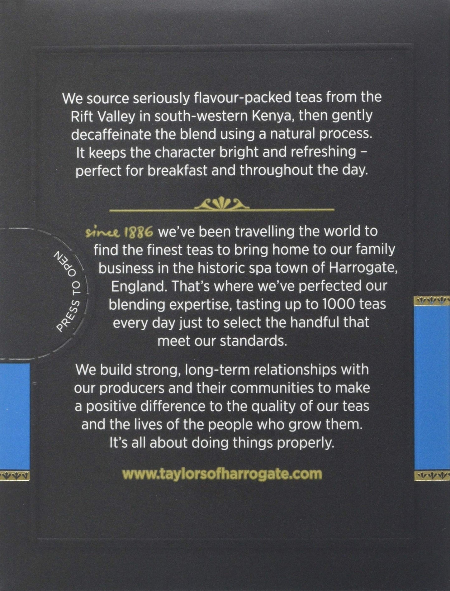 Taylors of Harrogate Decaffeinated Breakfast Tea Bags 20 Teabags