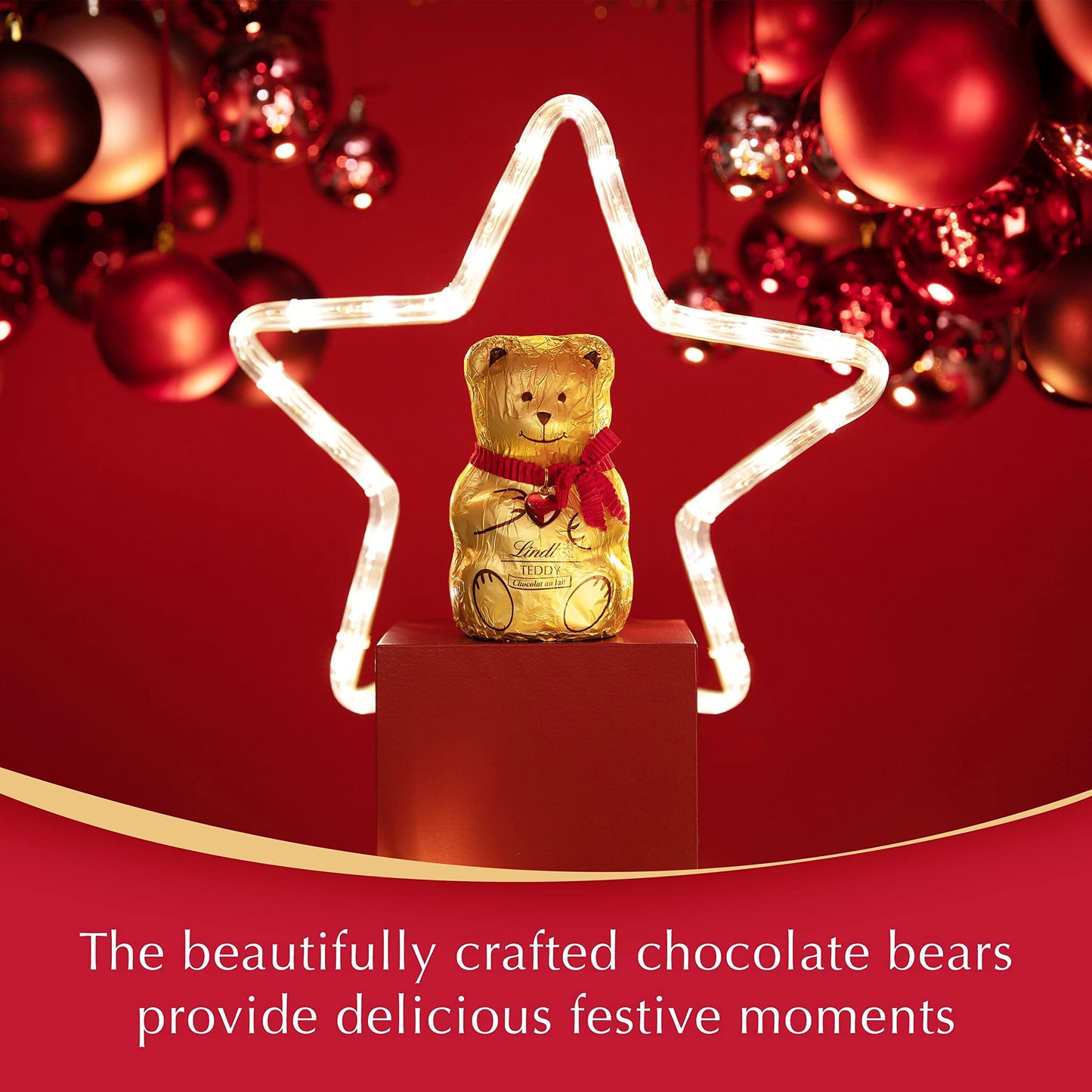 Lindt Teddy Tree Decorations 60g - ideal for your Christmas tree or for a magic stocking filler gift !