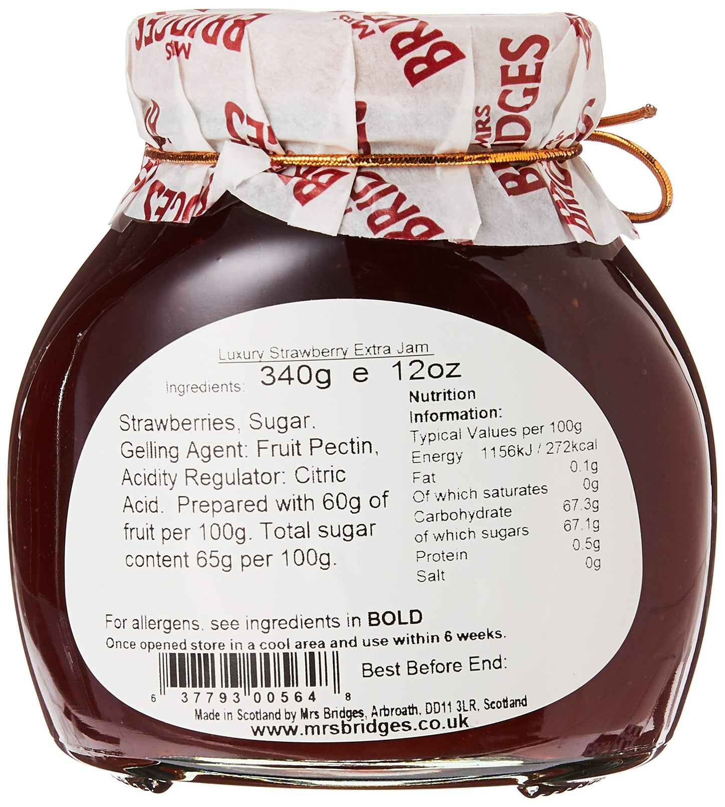 Mackays Mrs Bridges Luxury Scottish Strawberry Preserve
