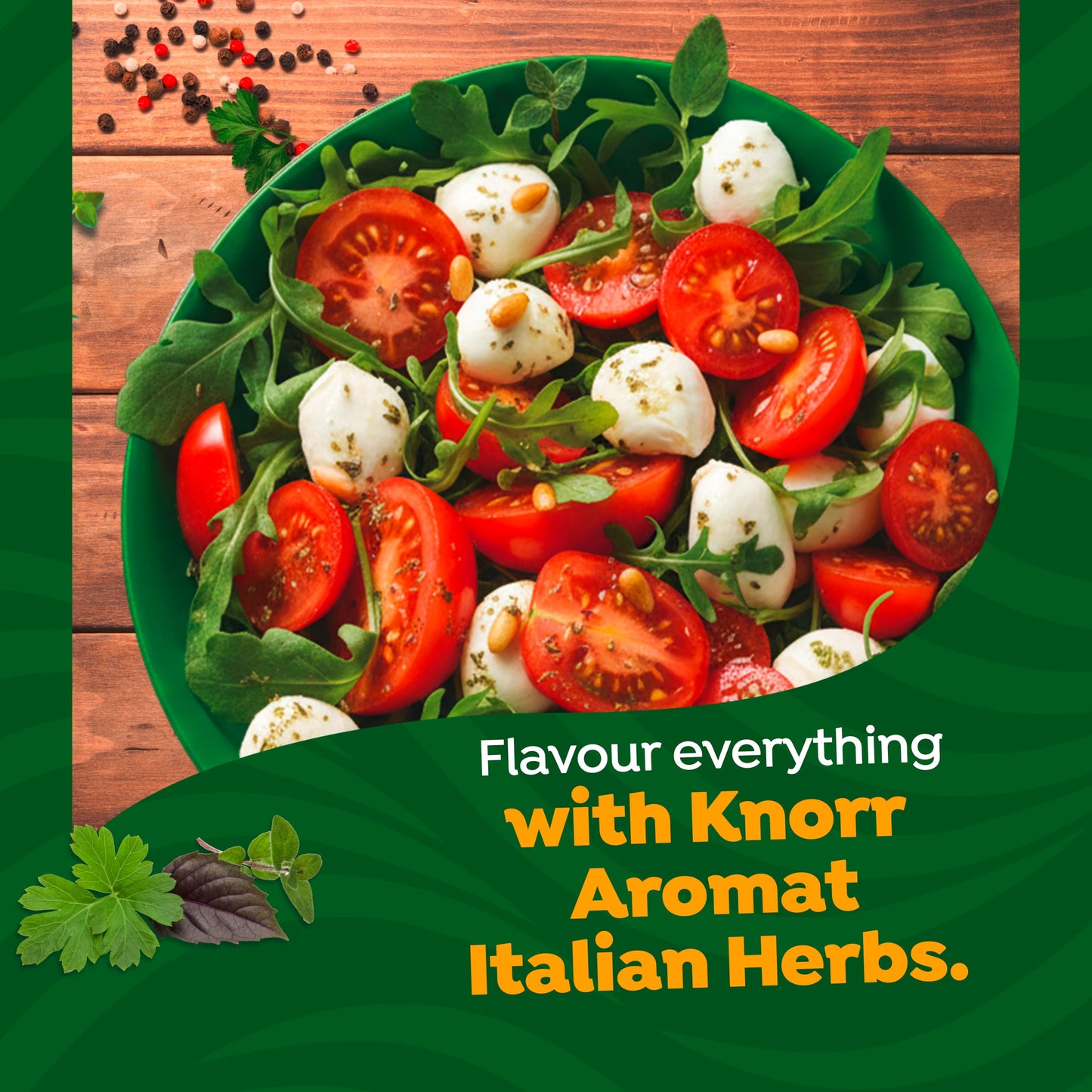 Knorr Aromat Italian Herbs All Purpose Seasoning seasoning mix free from artificial colours and preservatives for vegetables, rice, pasta or salads 60 g