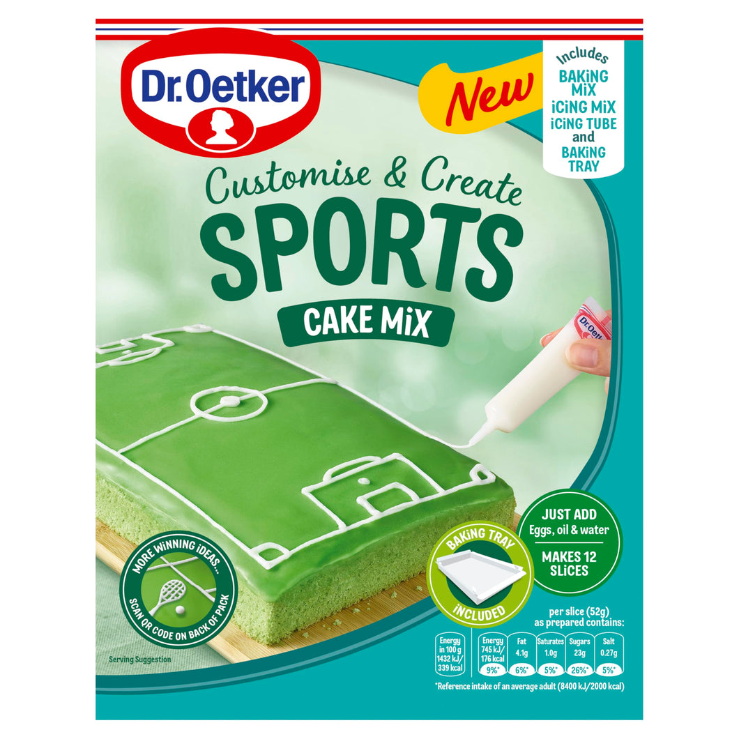 Dr. Oetker Sports Tray Bake Cake Mix 443g