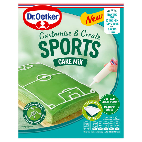 Dr. Oetker Sports Tray Bake Cake Mix 443g