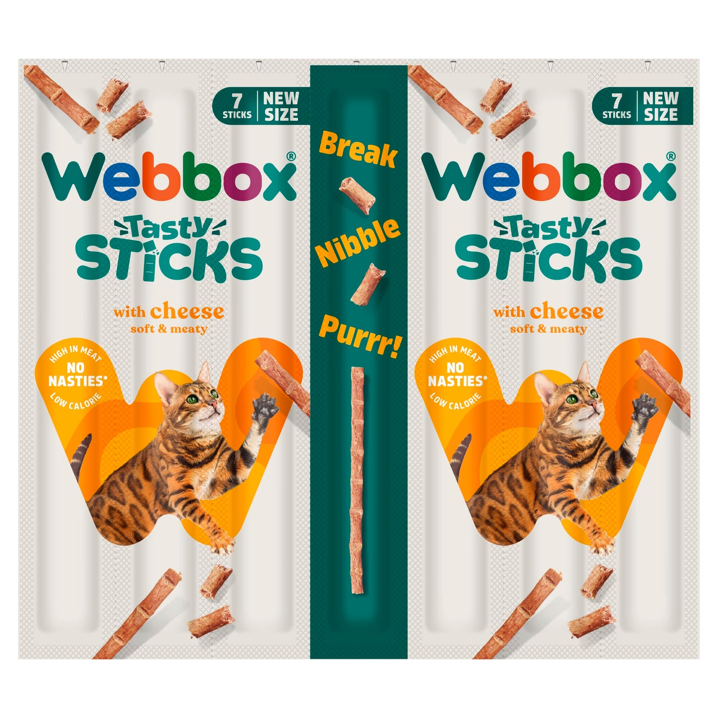 Webbox Tasty Sticks With Cheese 7pk