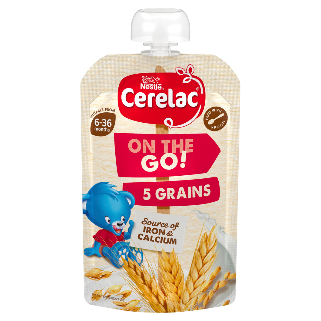 Cerelac On The Go Cereals 5 Cereals 6m