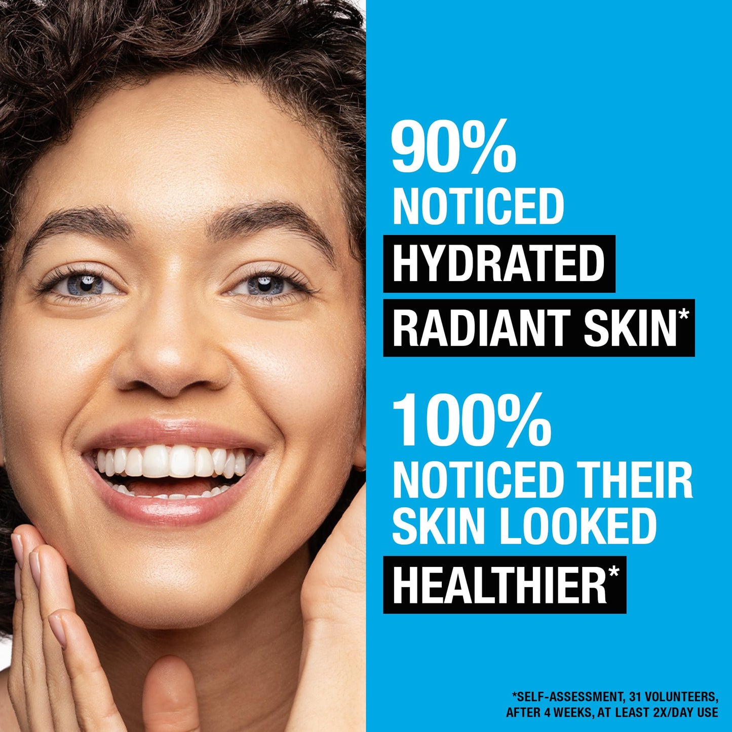 Neutrogena Hydro Boost Hydrating Face Fluid SPF 50, with Hyaluronic Acid, Pro-Vitamin B5 and Niacinamide, Broad Spectrum for Dry Skin, 50ml