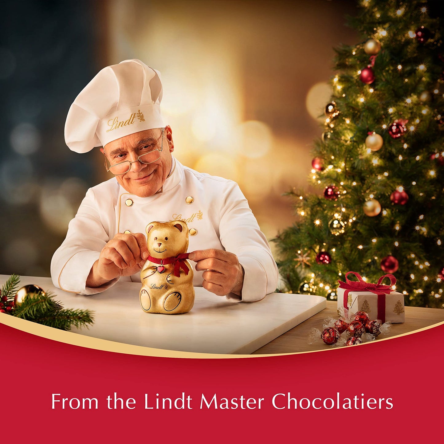 Lindt Teddy Tree Decorations 60g - ideal for your Christmas tree or for a magic stocking filler gift !