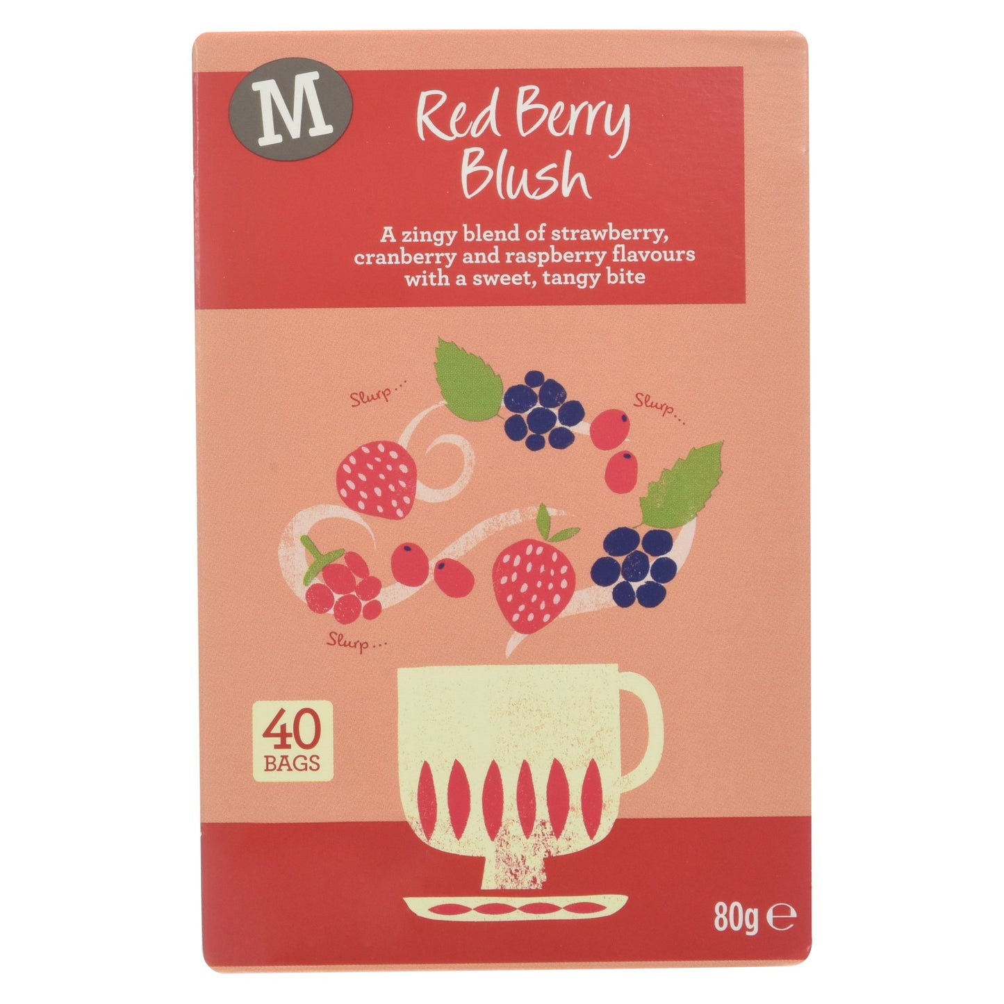 Morrisons Red Berry Blush Bags, 80g