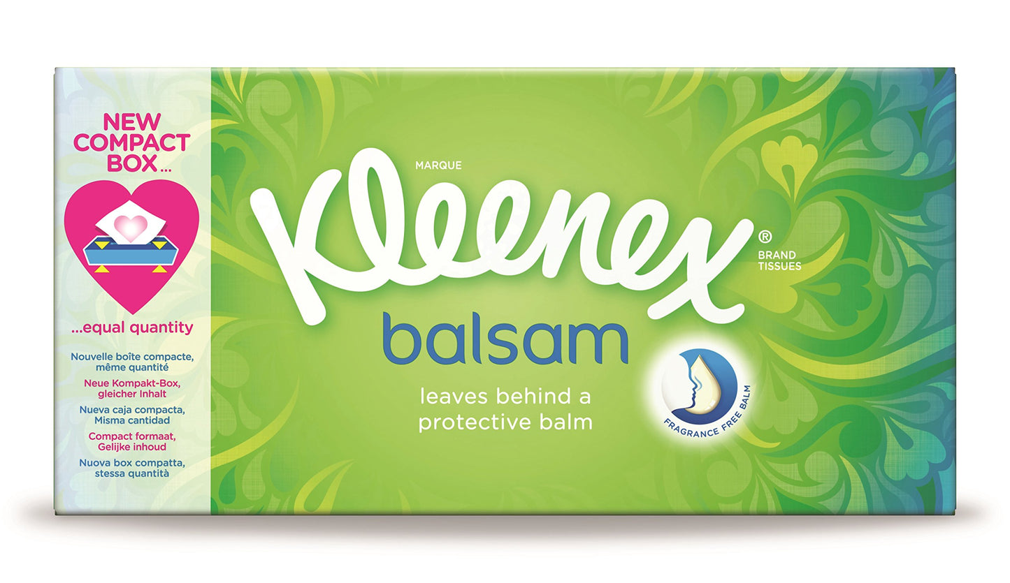 Kleenex Balsam Tissues Single Box 64 Pack