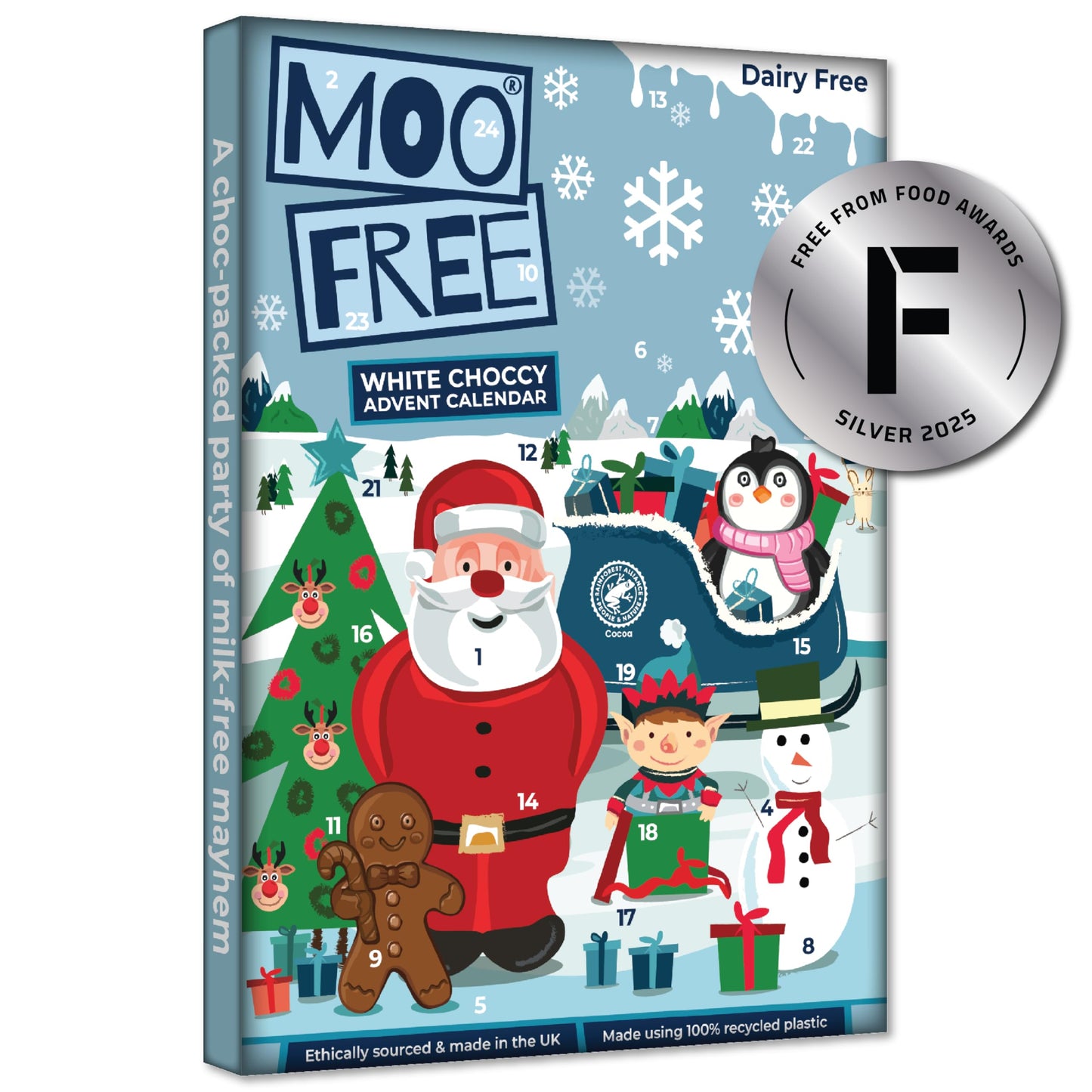 Moo Free Dairy Free White Chocolate Advent Calendar