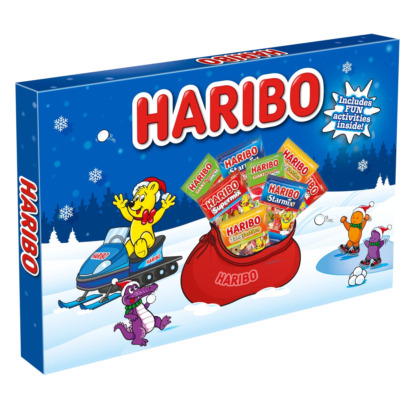 HARIBO Selection Box 182g – Festive Gift Box, Christmas Sweets Assortment & Stocking Filler Treats