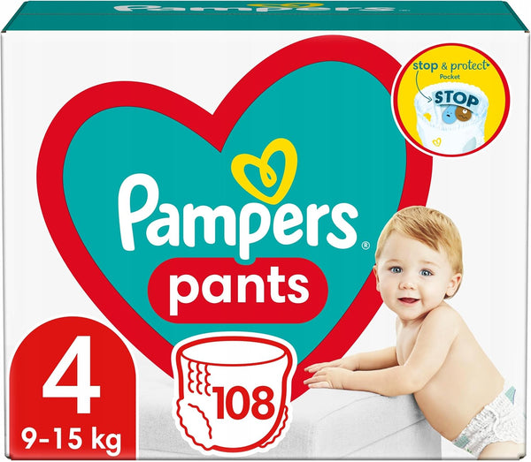 Pampers Baby Dry Nappy Pants - Size 4, 108 Pack