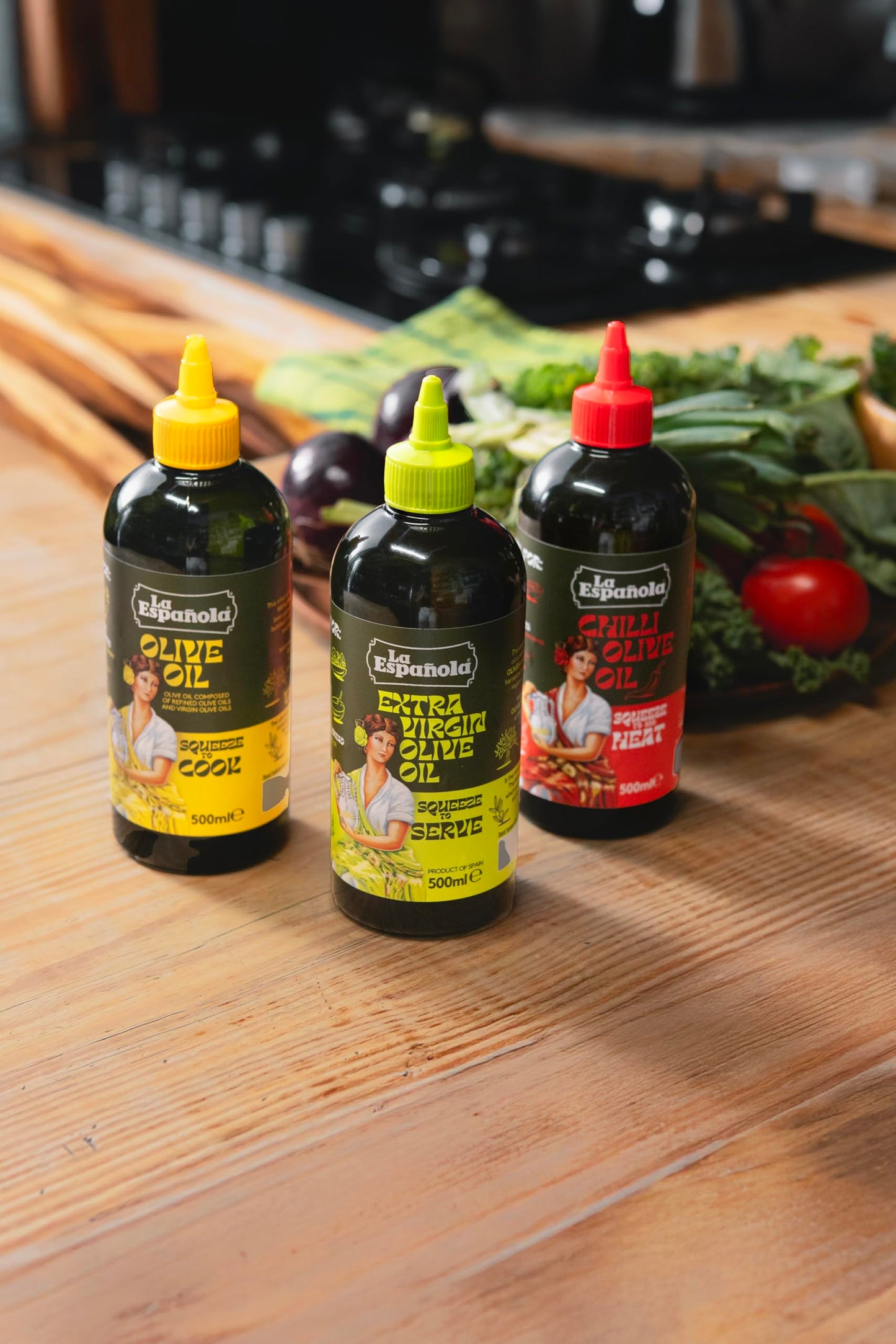 LA ESPAÑOLA Extra Virgin Olive Oil – Squeezy Bottle 500ml. Squeeze to Serve!