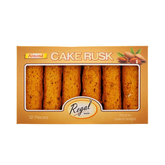 Regal Bakery Almond Cake RUSK Tray 12pcs