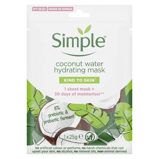 Simple Kind to Skin Hydrating Coconut Water Sheet Mask 1 pc