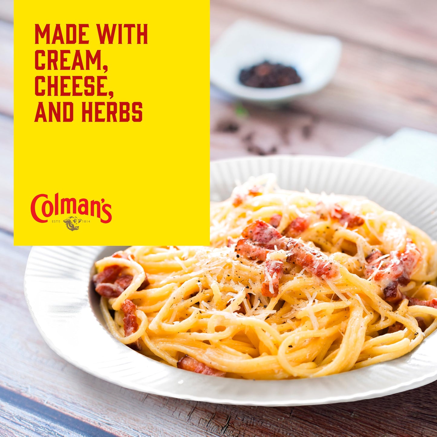 Colman's Midweek Meals Carbonara Meal Maker perfect with spaghetti for a protein-boosting meal† 38 g