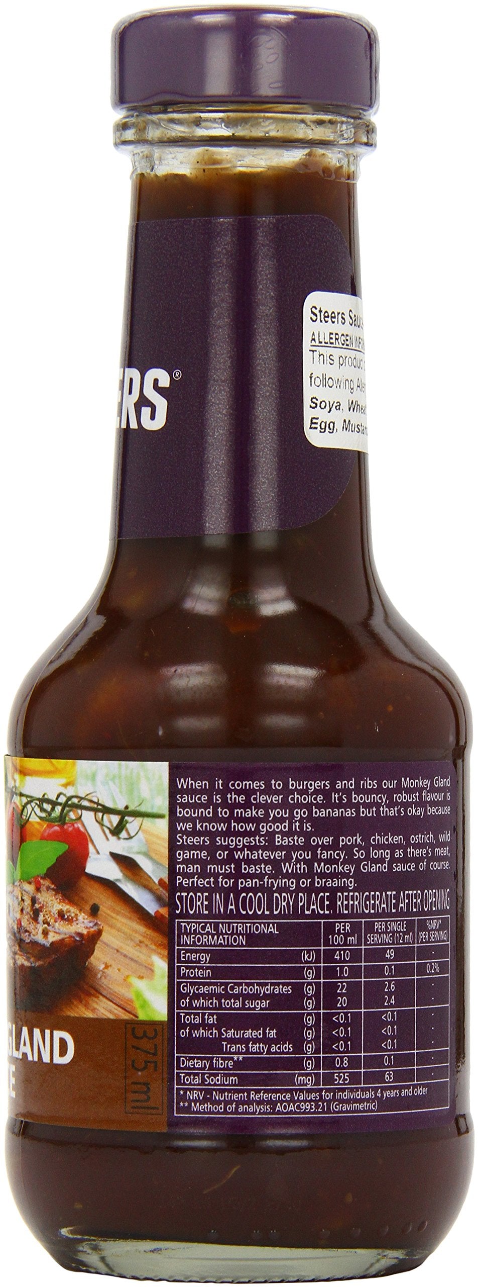 Steers Monkey Gland Sauce 375 ml (Pack of 4)