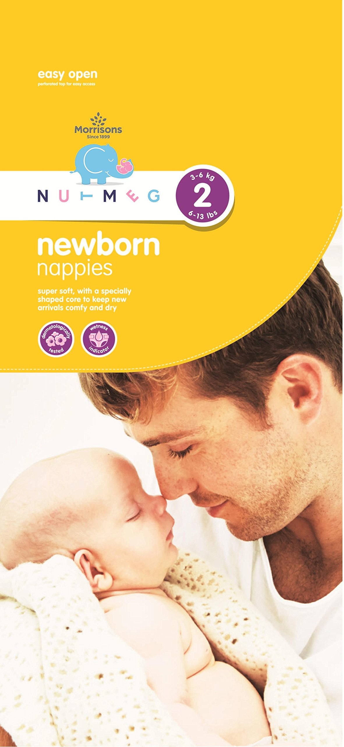 Morrisons Nutmeg New Baby Nappies, Size 2