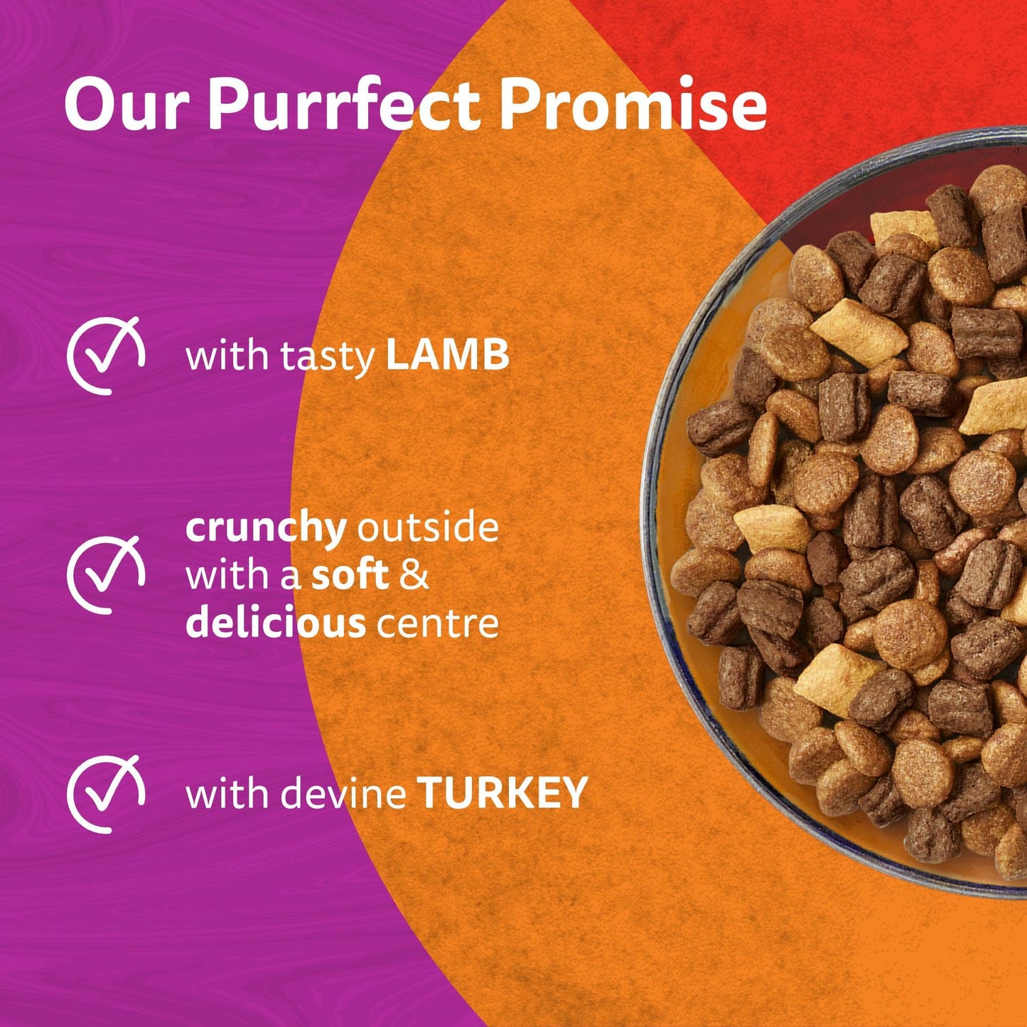 WHISKAS 1+ DUO MEATY Combos Dry Cat Food 1.9kg