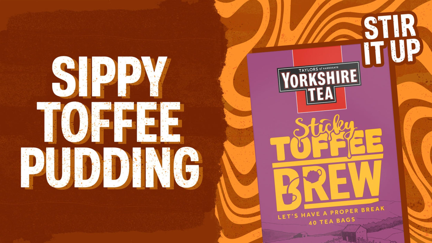 Yorkshire Tea Sticky Toffee Pudding Flavoured Tea Bags, 4 Boxes of 40 Tea Bags (Total 160 Bags)