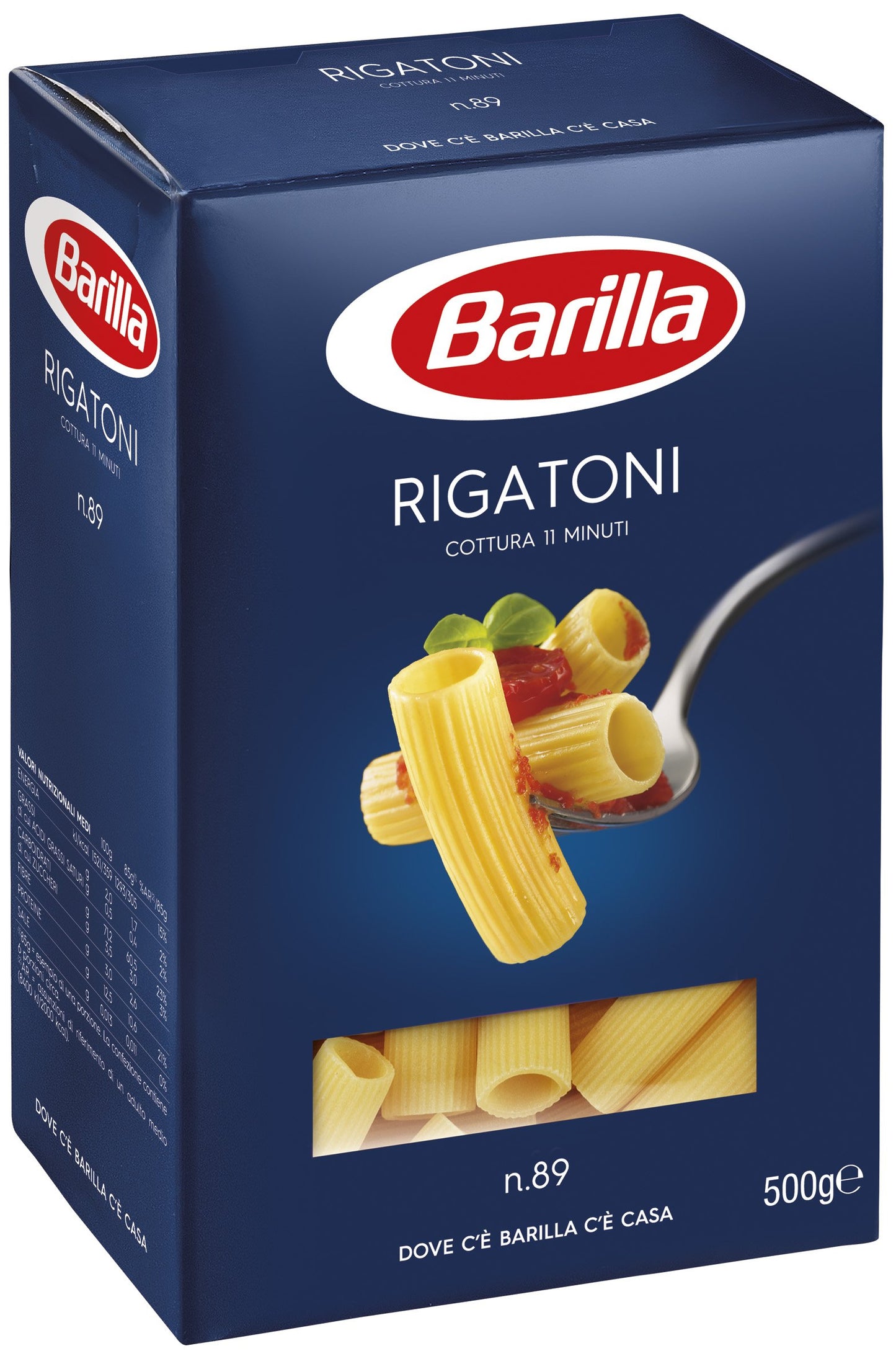 Barilla Pasta Rigatoni n. 89, 500 g